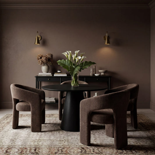 Jess Curve Dining Chair — Corduroy - Industrious Decor