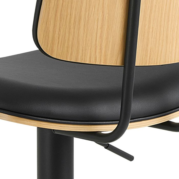 Industrial Bar Stool with Bentwood Back - Industrious Decor
