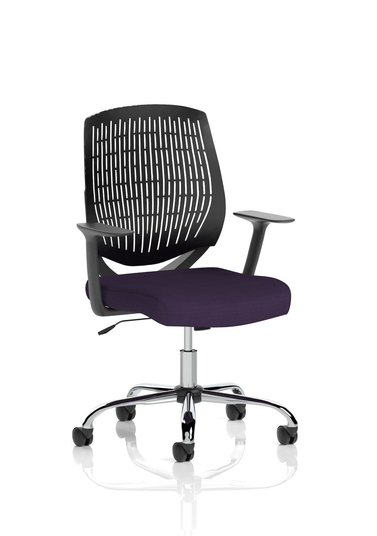 Harlow Medium Back Mesh Task Chair | Gas Height | Lock Tilt | Fixed Arms - Industrious Decor