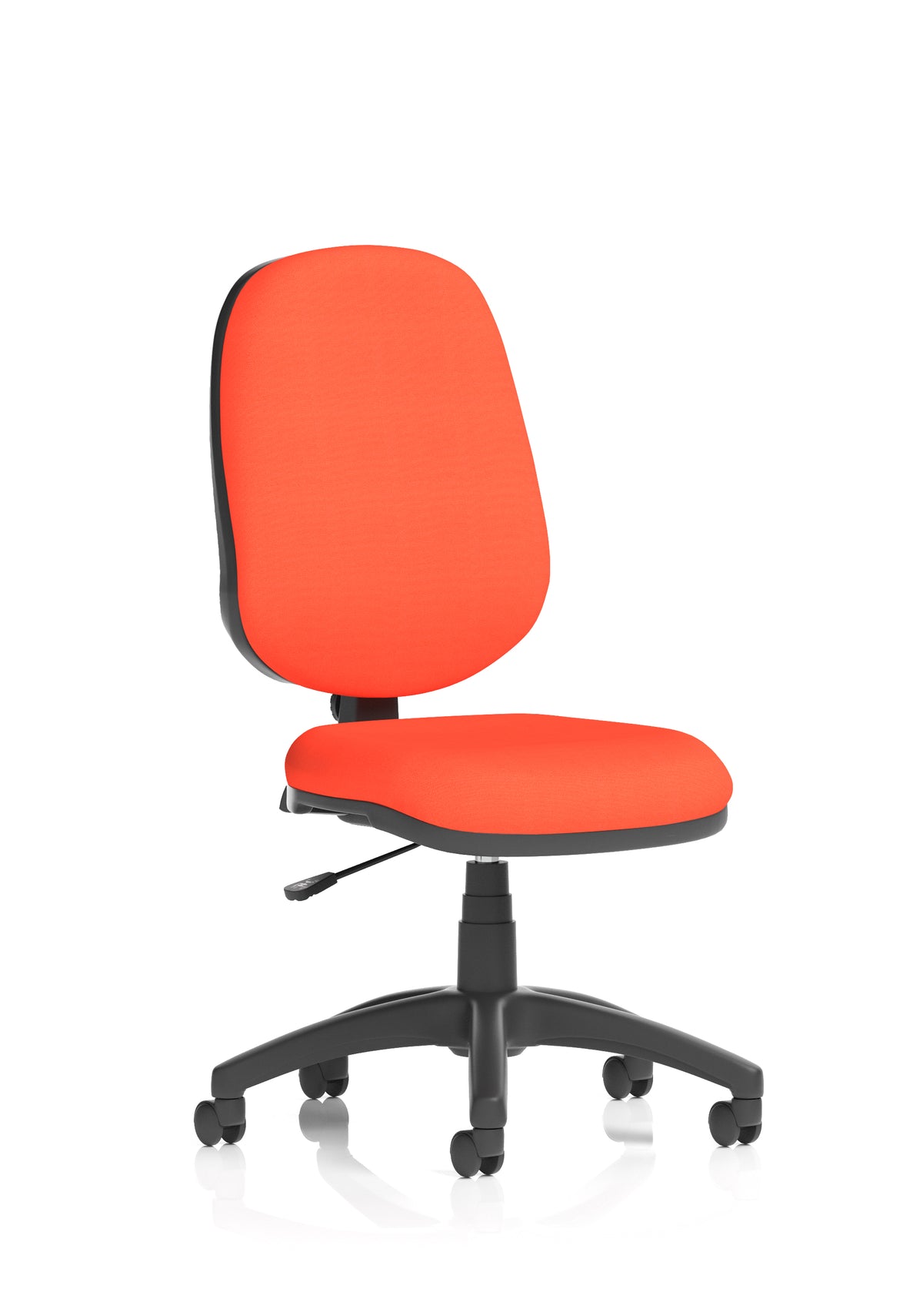 Norwood Medium Back Task Operator Office Chair Bespoke Tabasco Orange Fabric Matching Bespoke Colour None - Industrious Decor