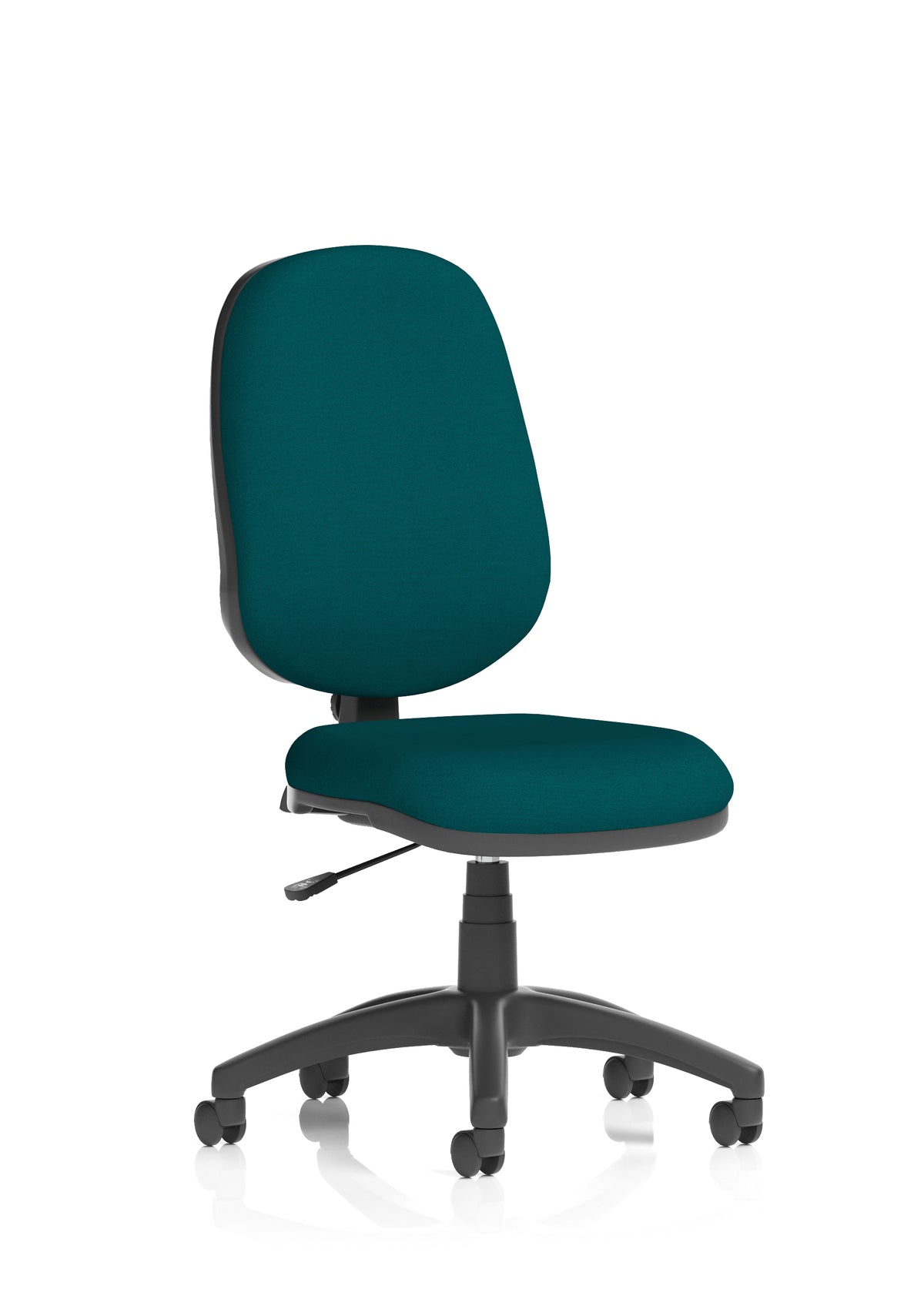 Norwood Medium Back Task Operator Office Chair Bespoke Maringa Teal Fabric Matching Bespoke Colour None - Industrious Decor