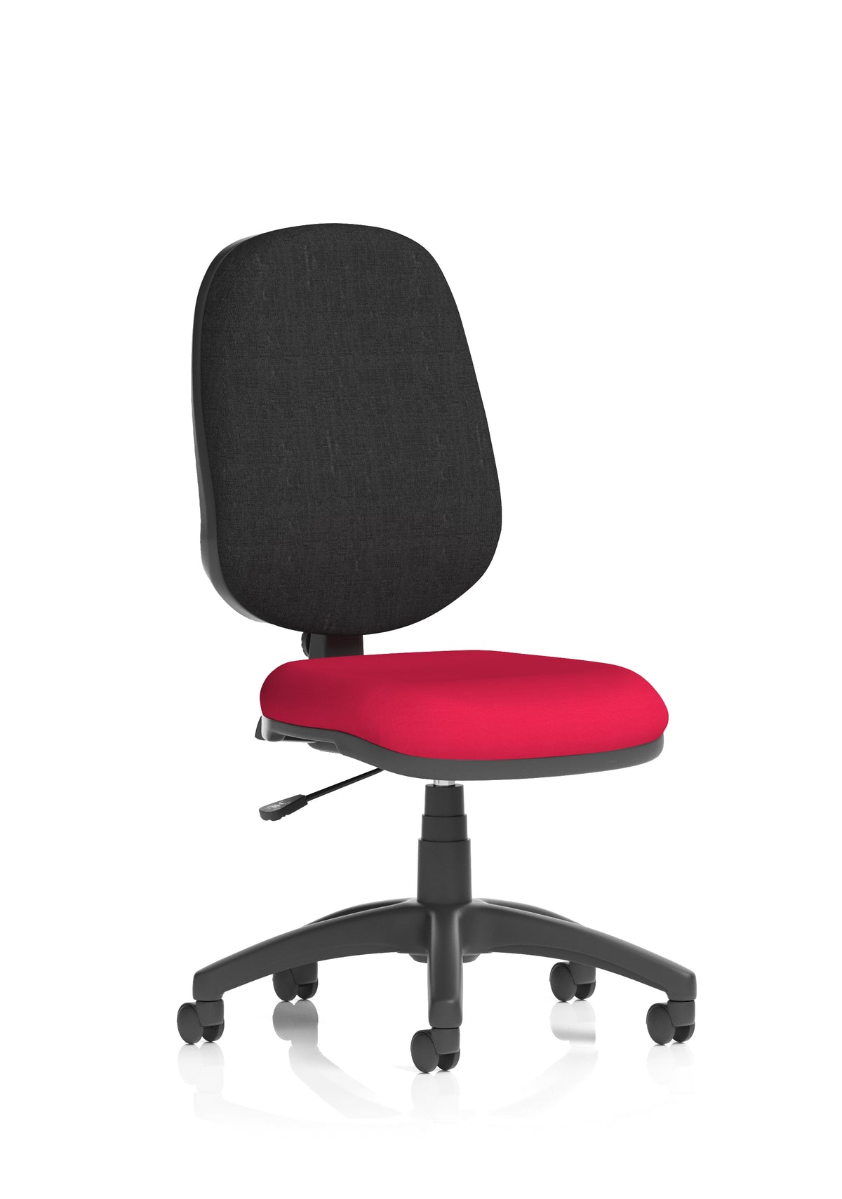 Norwood Medium Back Task Operator Office Chair Bespoke Bergamot Cherry Fabric Black None - Industrious Decor