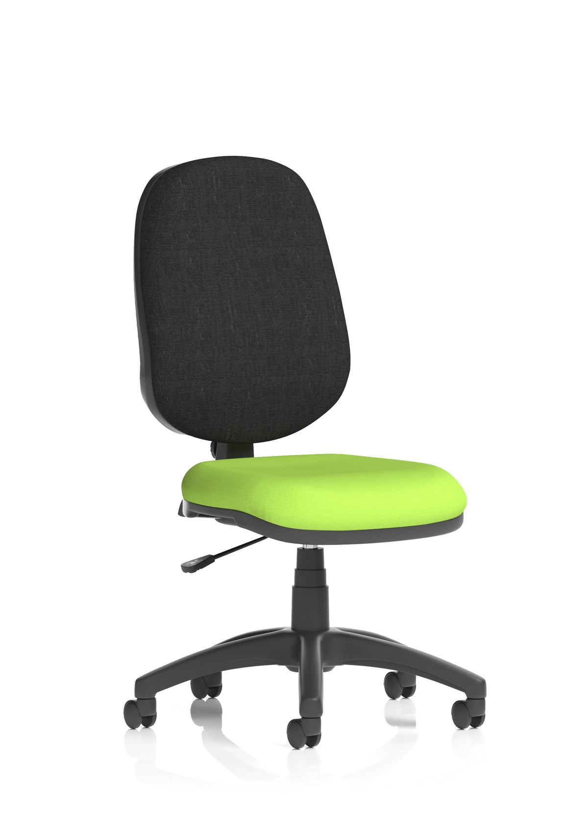 Norwood Medium Back Task Operator Office Chair Bespoke Myrrh Green Fabric Black None - Industrious Decor