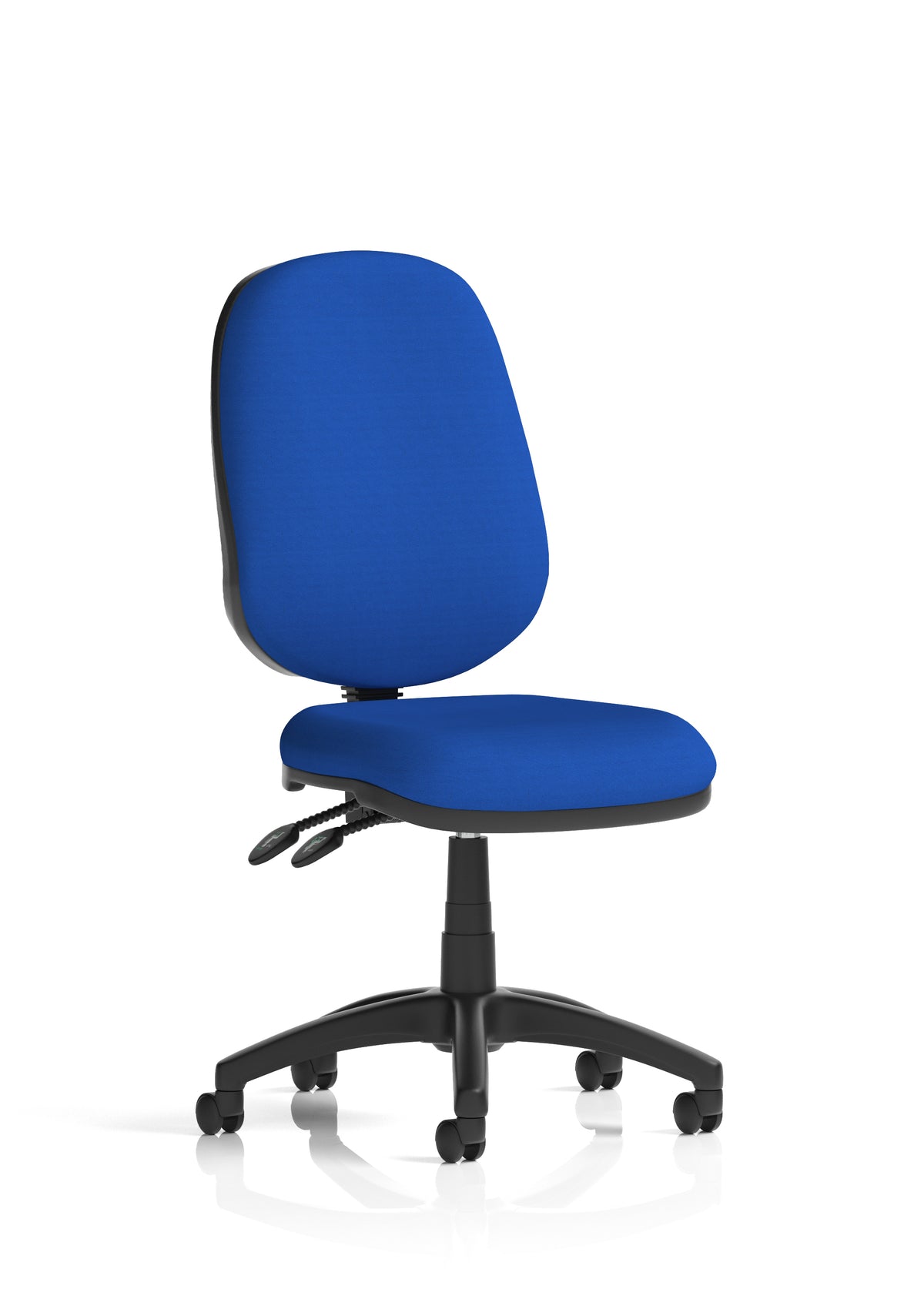 Ives Medium Back Task Operator Office Chair Bespoke Stevia Blue Matching Bespoke Colour None - Industrious Decor
