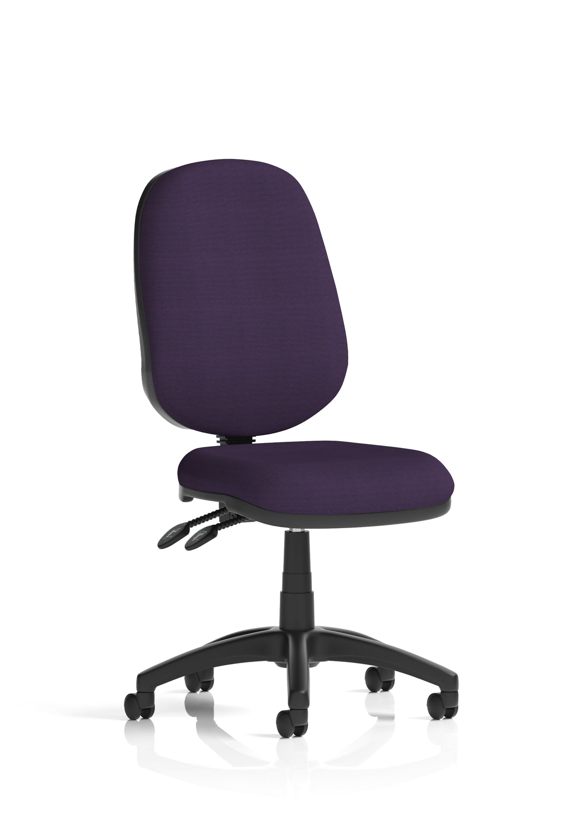 Ives Medium Back Task Operator Office Chair Bespoke Tansy Purple Matching Bespoke Colour None - Industrious Decor