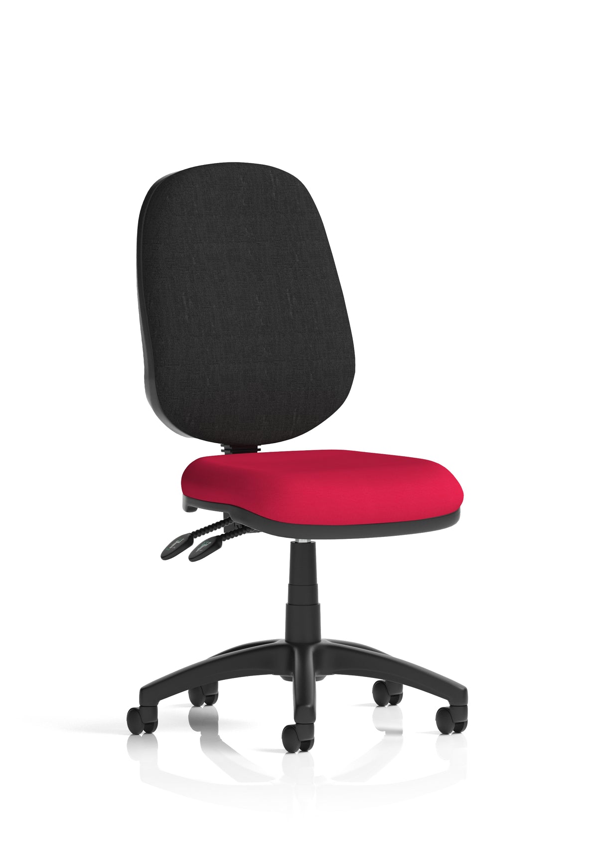 Ives Medium Back Task Operator Office Chair Bespoke Bergamot Cherry Black None - Industrious Decor