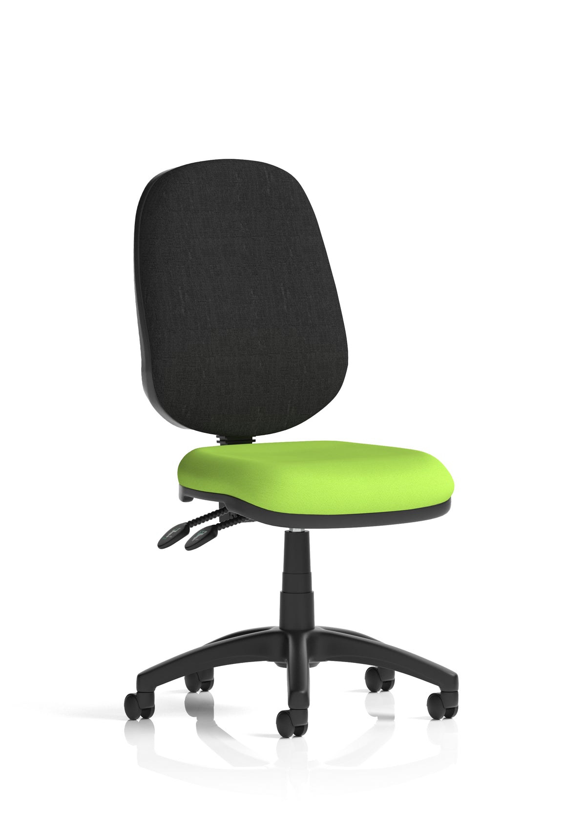 Ives Medium Back Task Operator Office Chair Bespoke Myrrh Green Black None - Industrious Decor