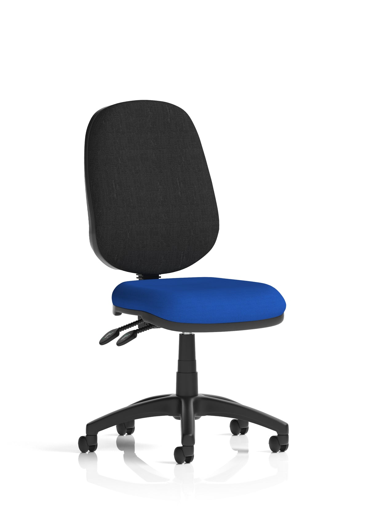 Ives Medium Back Task Operator Office Chair Bespoke Stevia Blue Black None - Industrious Decor