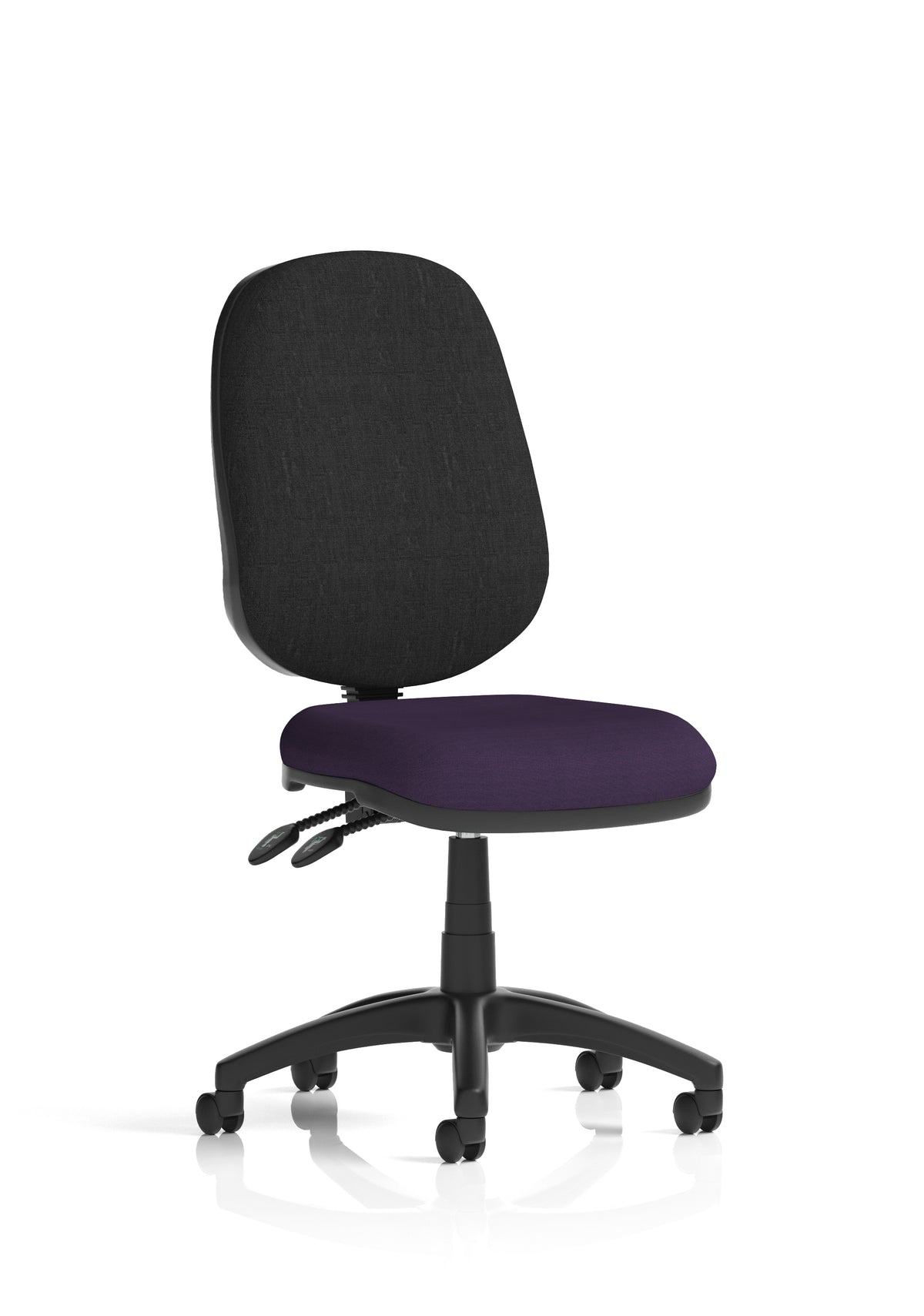 Ives Medium Back Task Operator Office Chair Bespoke Tansy Purple Black None - Industrious Decor