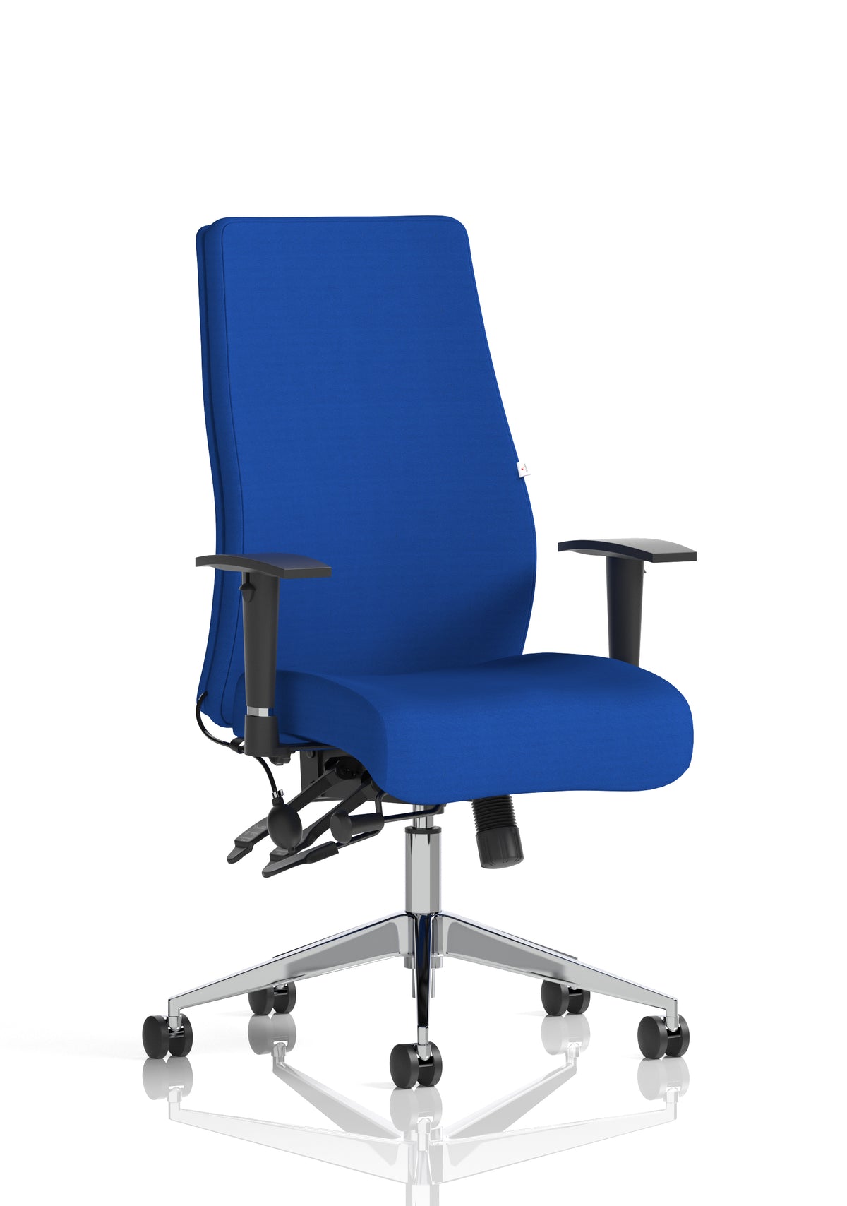 Silverton 24Hr High Back Ergonomic Task Chair | Independent Tilt | Adjustable Lumbar & Headrest Bespoke Stevia Blue Matching Bespoke Colour None - Industrious Decor