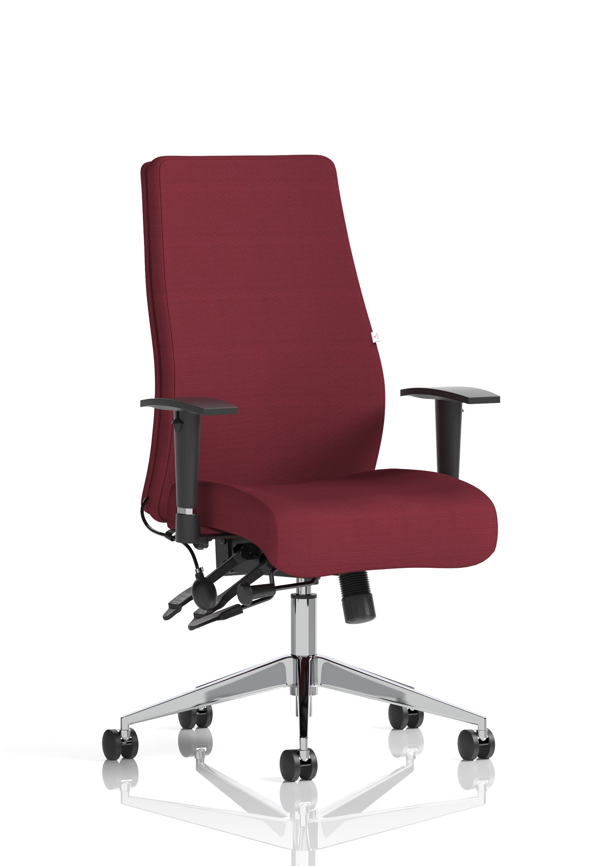 Silverton 24Hr High Back Ergonomic Task Chair | Independent Tilt | Adjustable Lumbar & Headrest Bespoke Ginseng Chilli Matching Bespoke Colour None - Industrious Decor