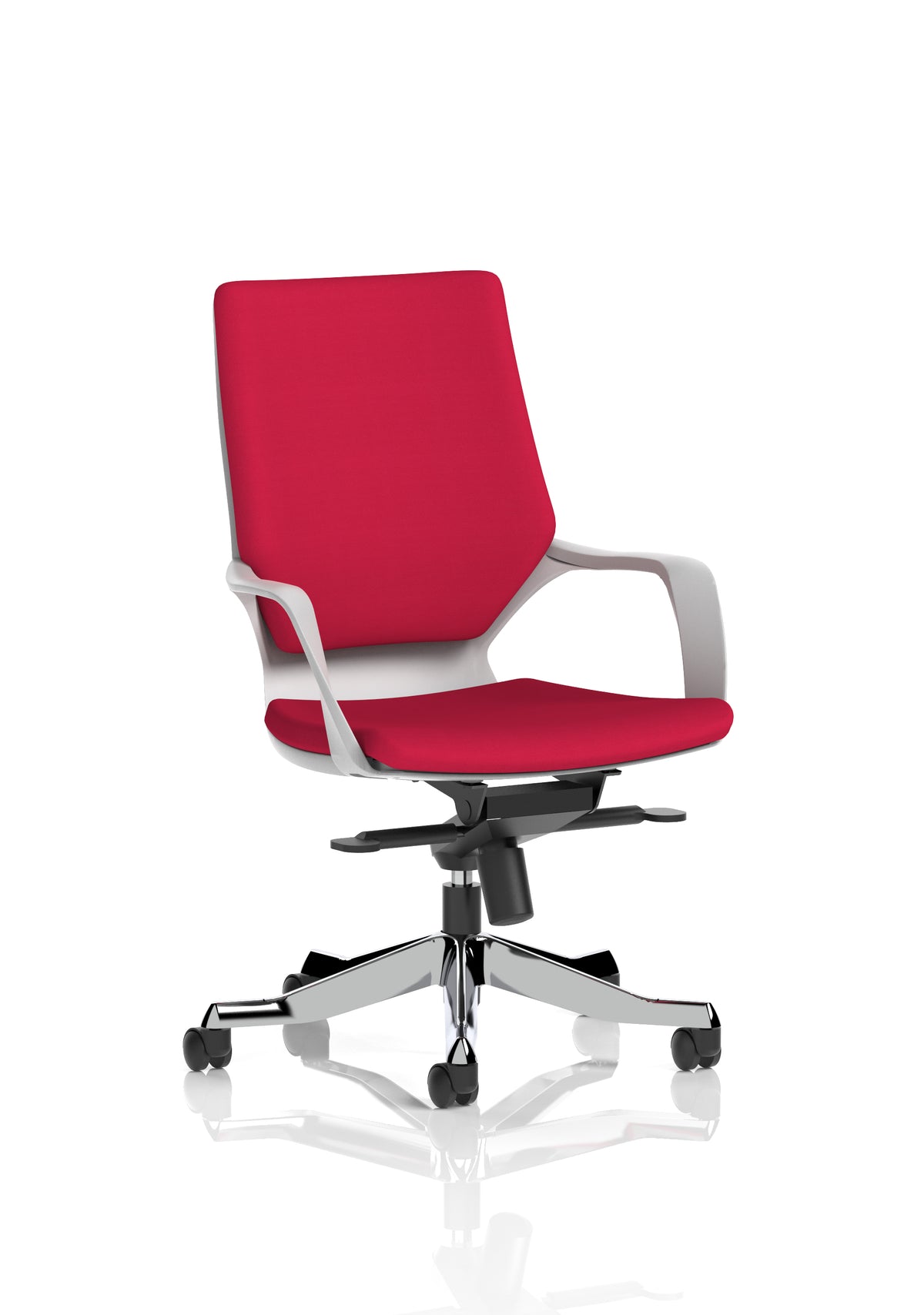 Isham Medium Back Executive Office Chair with Arms Bespoke Bergamot Cherry Matching Bespoke Colour - Industrious Decor