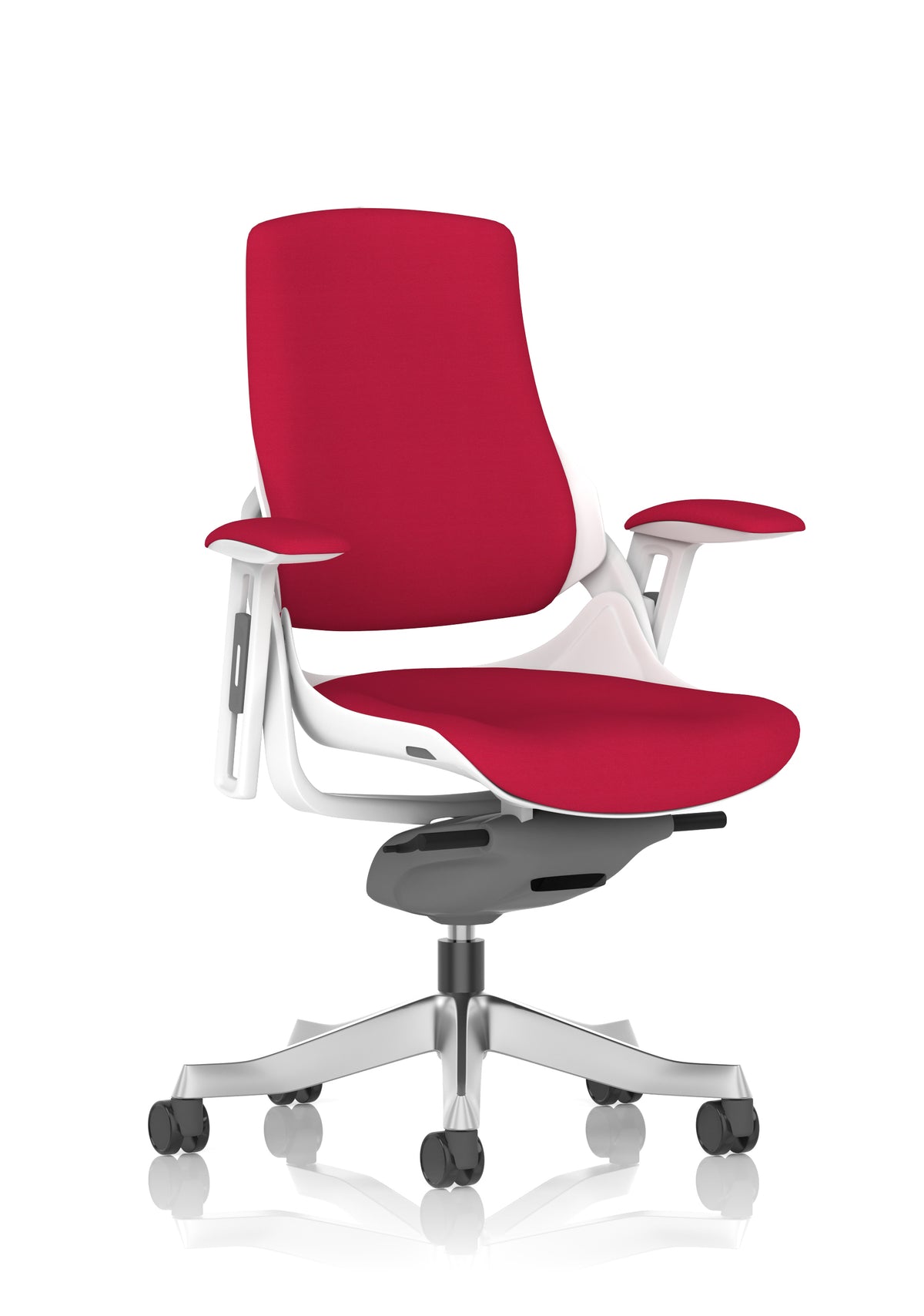 Medbourne High Back White Shell Fabric Executive Office Chair with Arms Bespoke Bergamot Cherry Bespoke Bergamot Cherry Fabric None - Industrious Decor