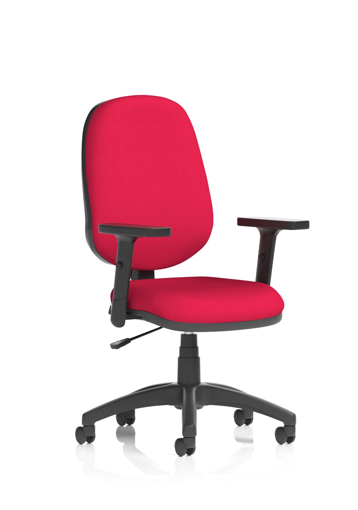 Norwood Medium Back Task Operator Office Chair Bespoke Bergamot Cherry Fabric Matching Bespoke Colour With Height Adjustable Arms - Industrious Decor