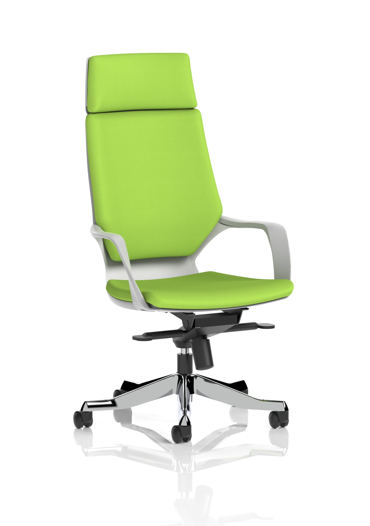 Oakridge High Back Executive Office Chair with Arms Bespoke Myrrh Green - Industrious Decor
