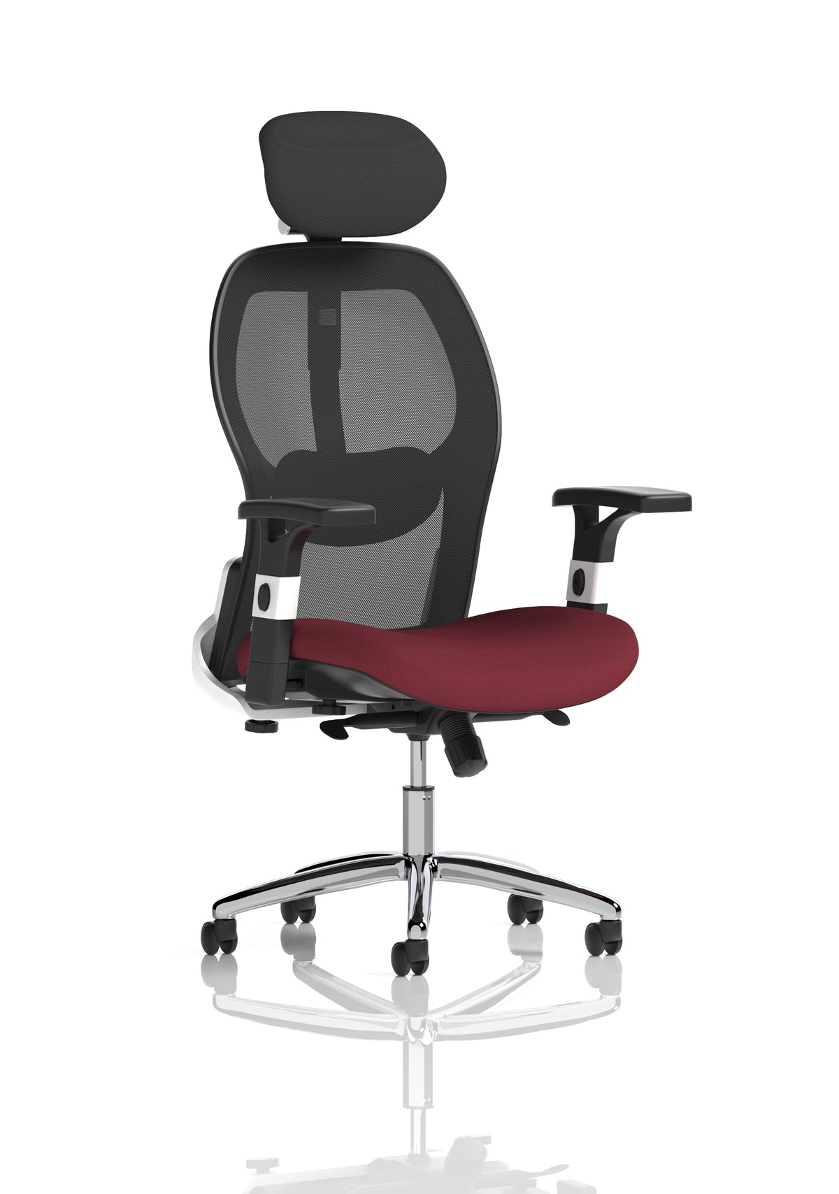 Marchbanks High Mesh Back Executive Office Chair Bespoke Ginseng Chilli - Industrious Decor