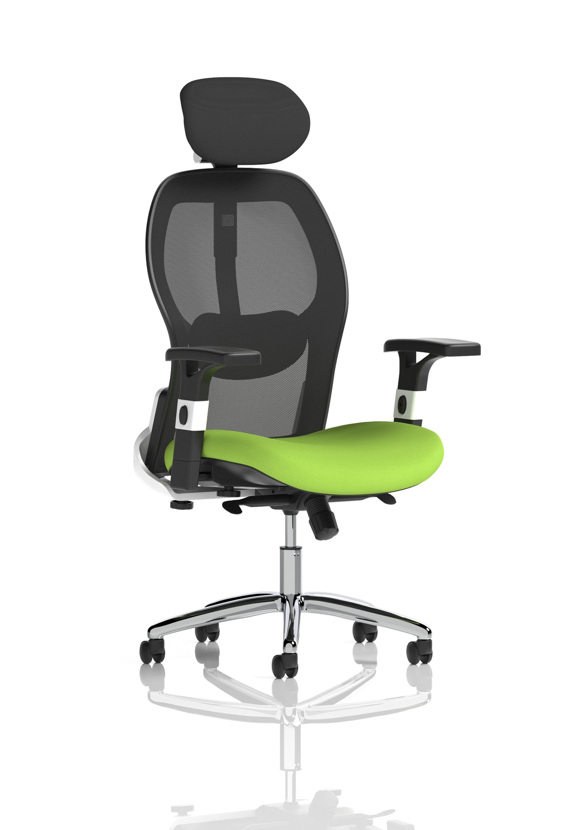 Marchbanks High Mesh Back Executive Office Chair Bespoke Myrrh Green - Industrious Decor