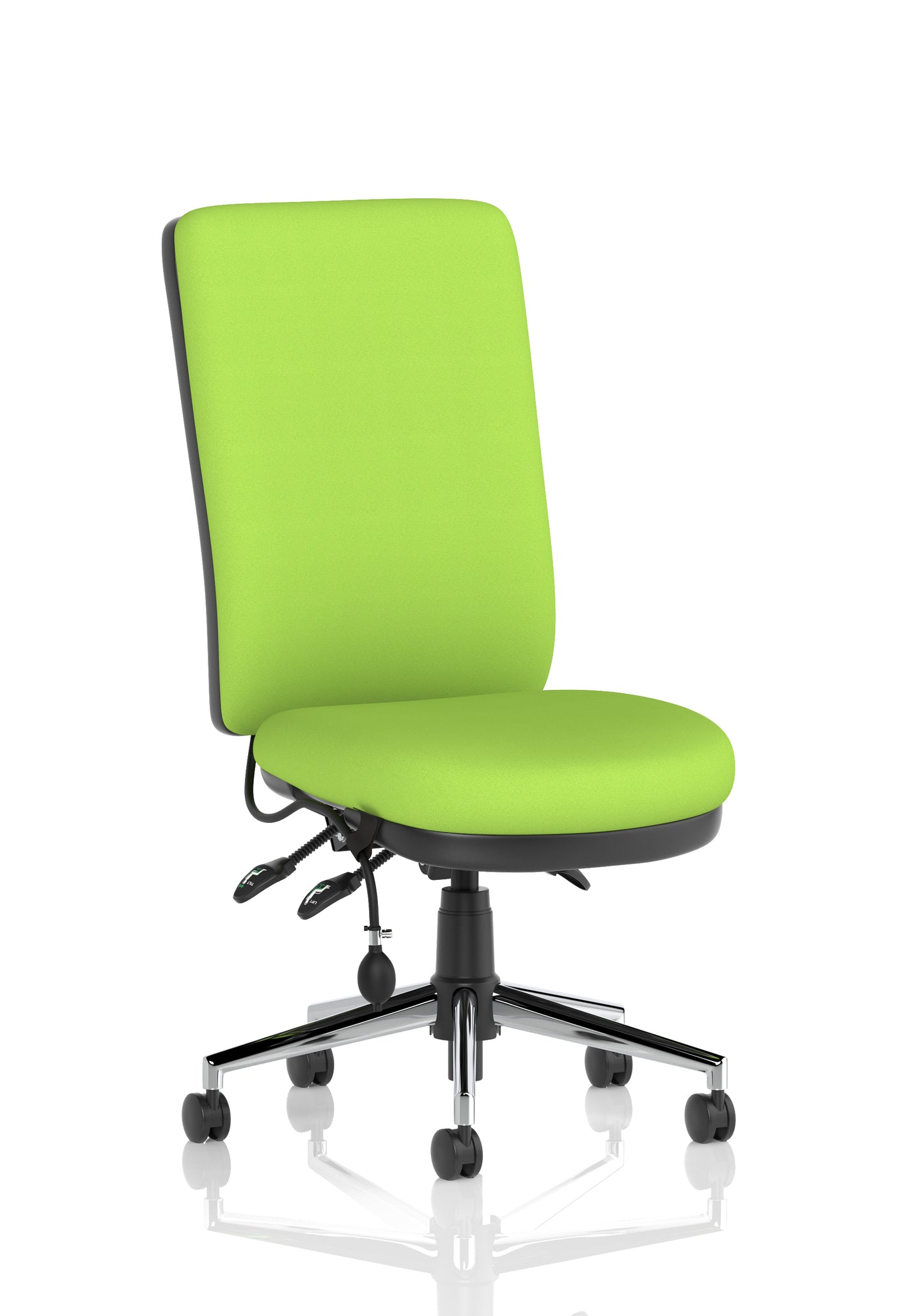 Chiro High Back Task Operator Office Chair Bespoke Myrrh Green None Matching Bespoke Colour - Industrious Decor