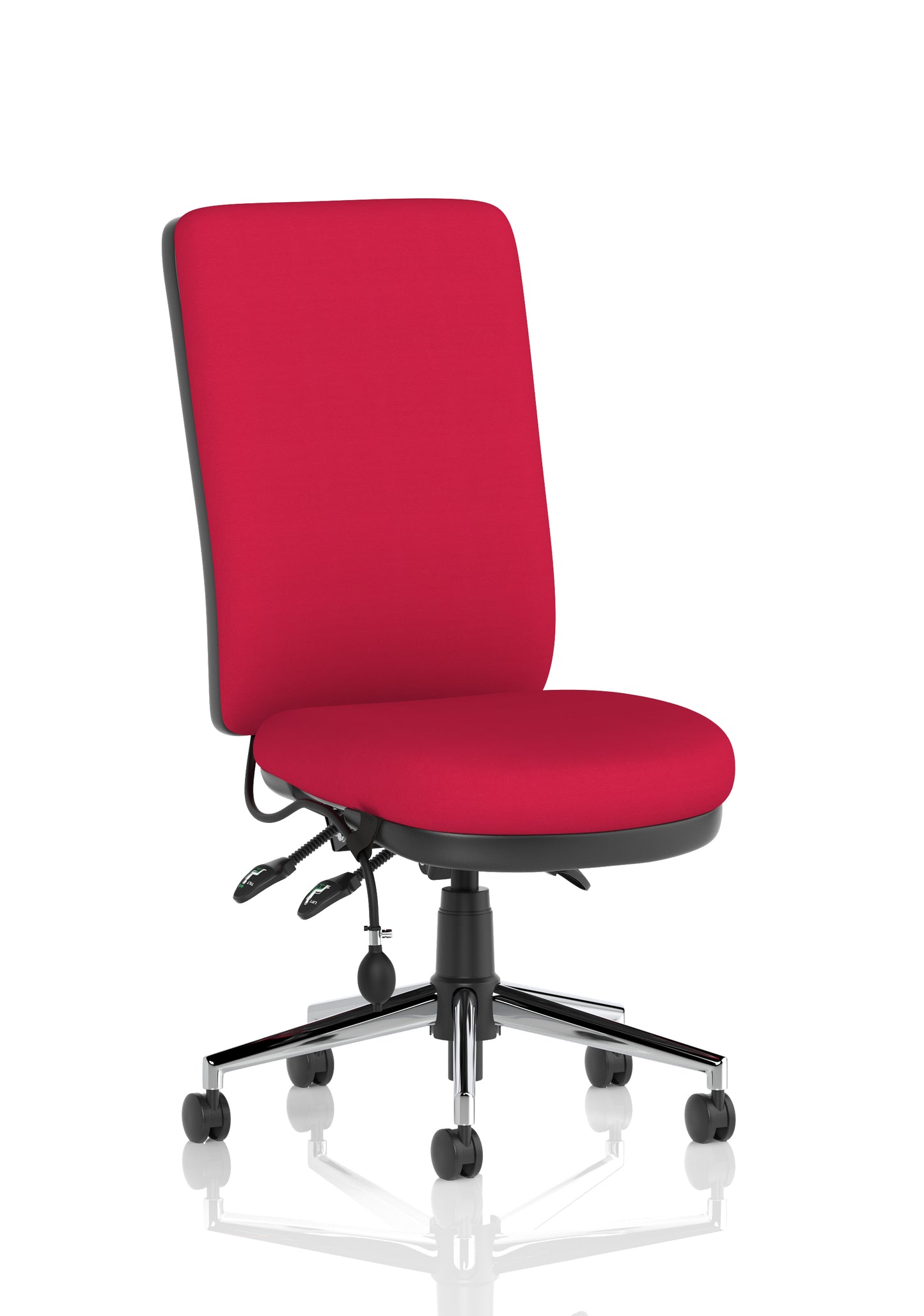 Chiro High Back Task Operator Office Chair Bespoke Bergamot Cherry None Matching Bespoke Colour - Industrious Decor