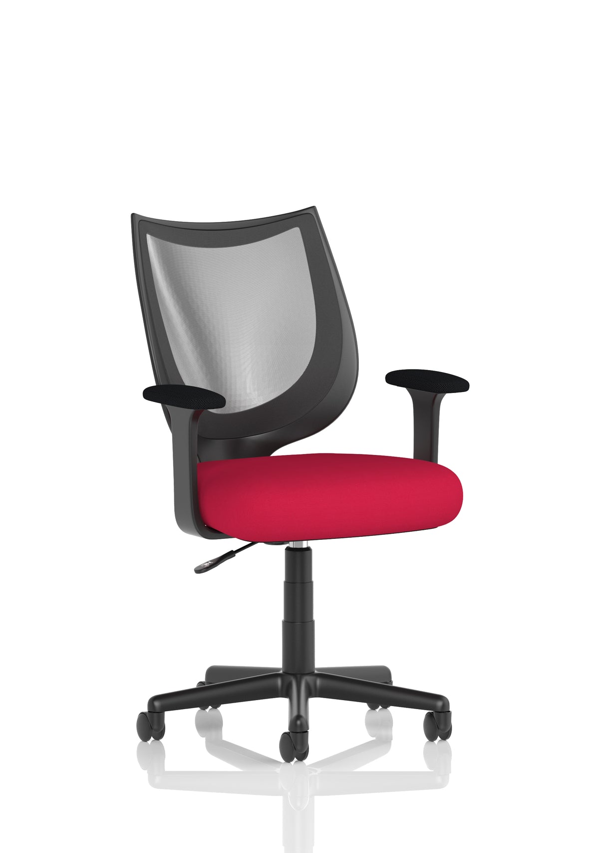 Winslet Medium Back Mesh Task Chair | Gas Height Adjustment | Fixed Arms Bespoke Bergamot Cherry - Industrious Decor