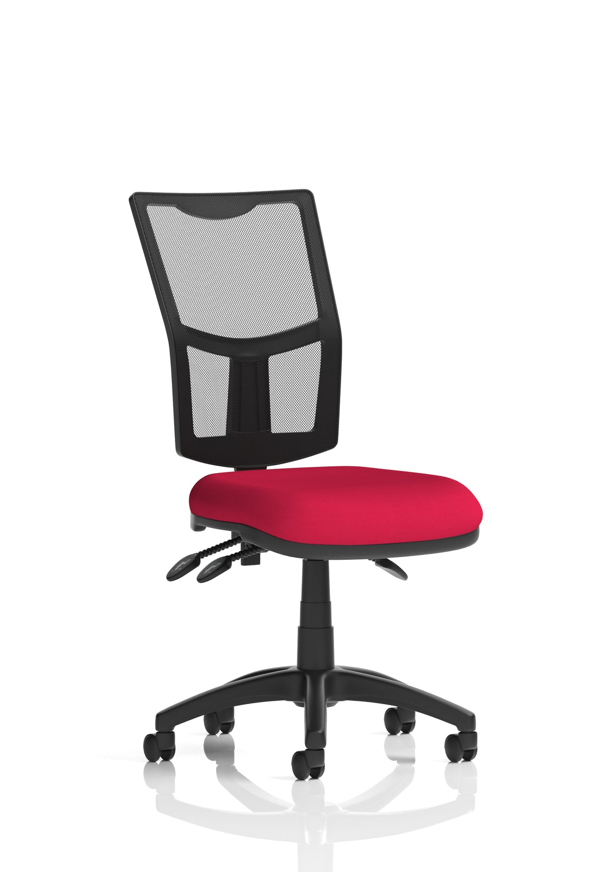Windham Medium Back Mesh Task Chair | Gas Height | Independent Tilt | Height Adjustable Back Bespoke Bergamot Cherry None - Industrious Decor