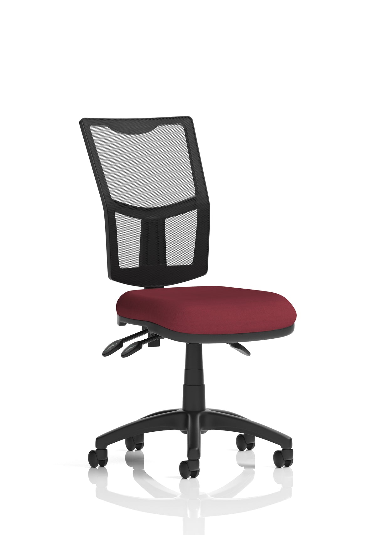 Windham Medium Back Mesh Task Chair | Gas Height | Independent Tilt | Height Adjustable Back Bespoke Ginseng Chilli None - Industrious Decor