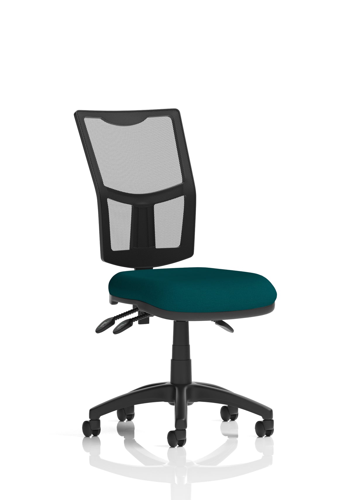 Windham Medium Back Mesh Task Chair | Gas Height | Independent Tilt | Height Adjustable Back Bespoke Maringa Teal None - Industrious Decor