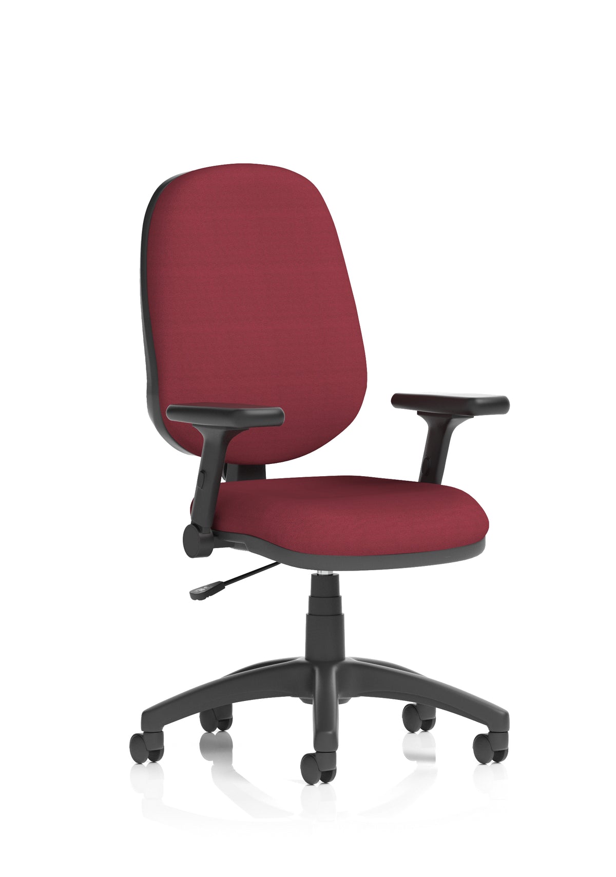 Norwood Medium Back Task Operator Office Chair Bespoke Ginseng Chilli Fabric Matching Bespoke Colour With Height Adjustable And Folding Arms - Industrious Decor