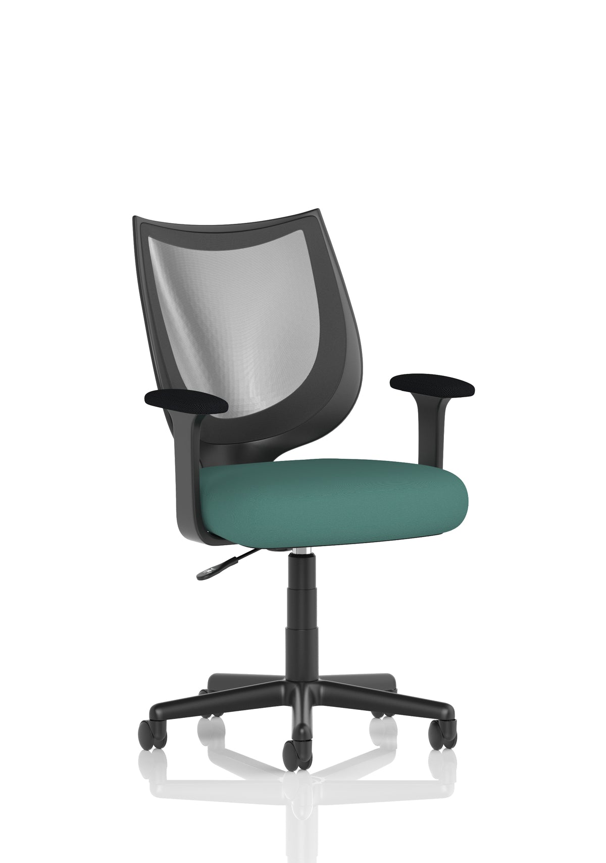 Winslet Medium Back Mesh Task Chair | Gas Height Adjustment | Fixed Arms Bespoke Quest Kelp - Industrious Decor