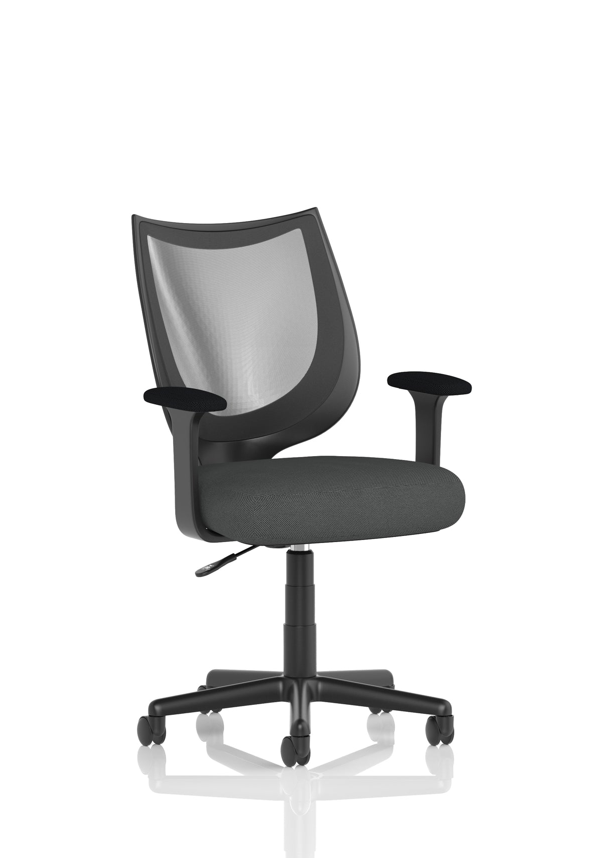 Winslet Medium Back Mesh Task Chair | Gas Height Adjustment | Fixed Arms Bespoke Quest Mussel - Industrious Decor