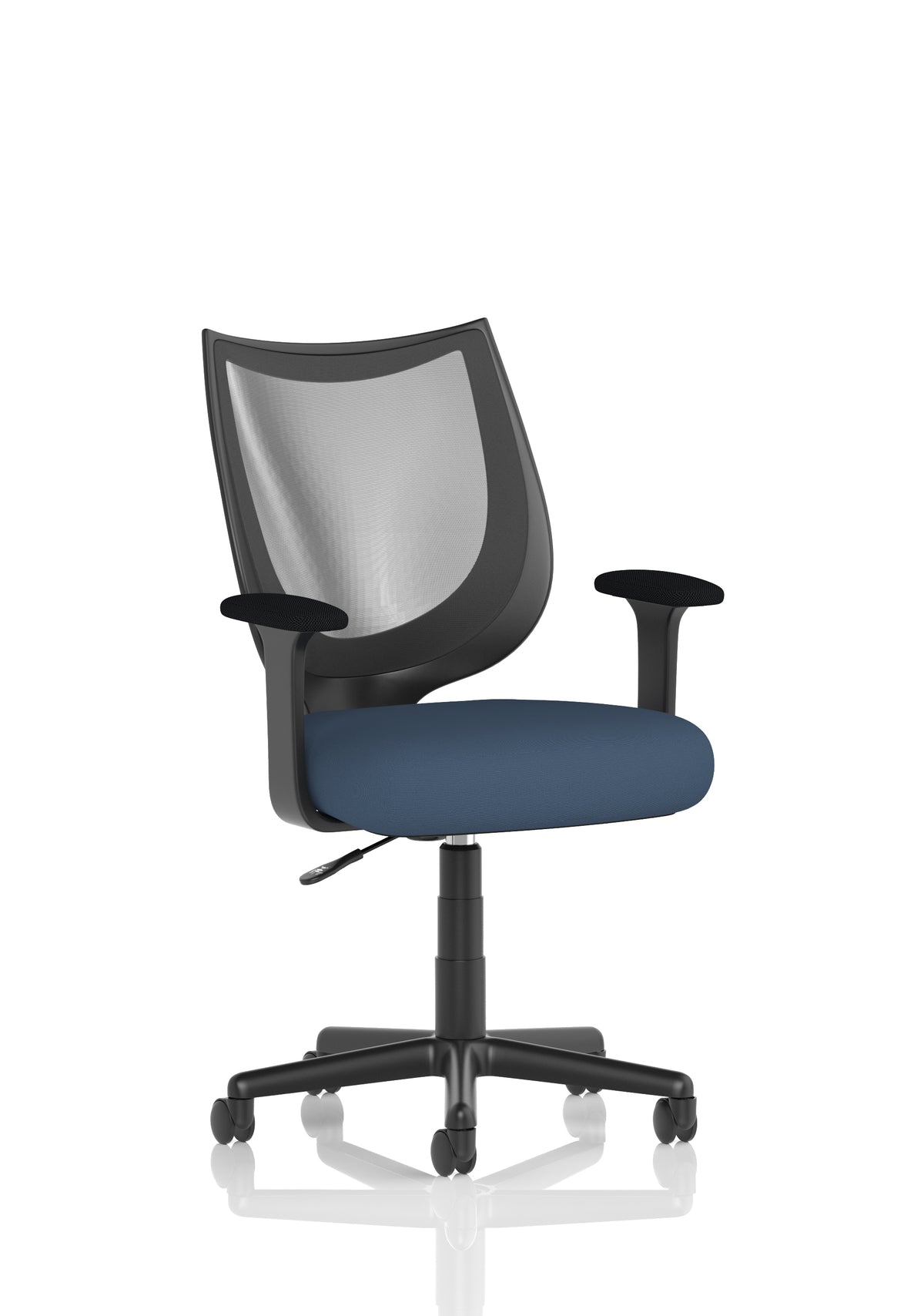 Winslet Medium Back Mesh Task Chair | Gas Height Adjustment | Fixed Arms Bespoke Quest Whelk - Industrious Decor