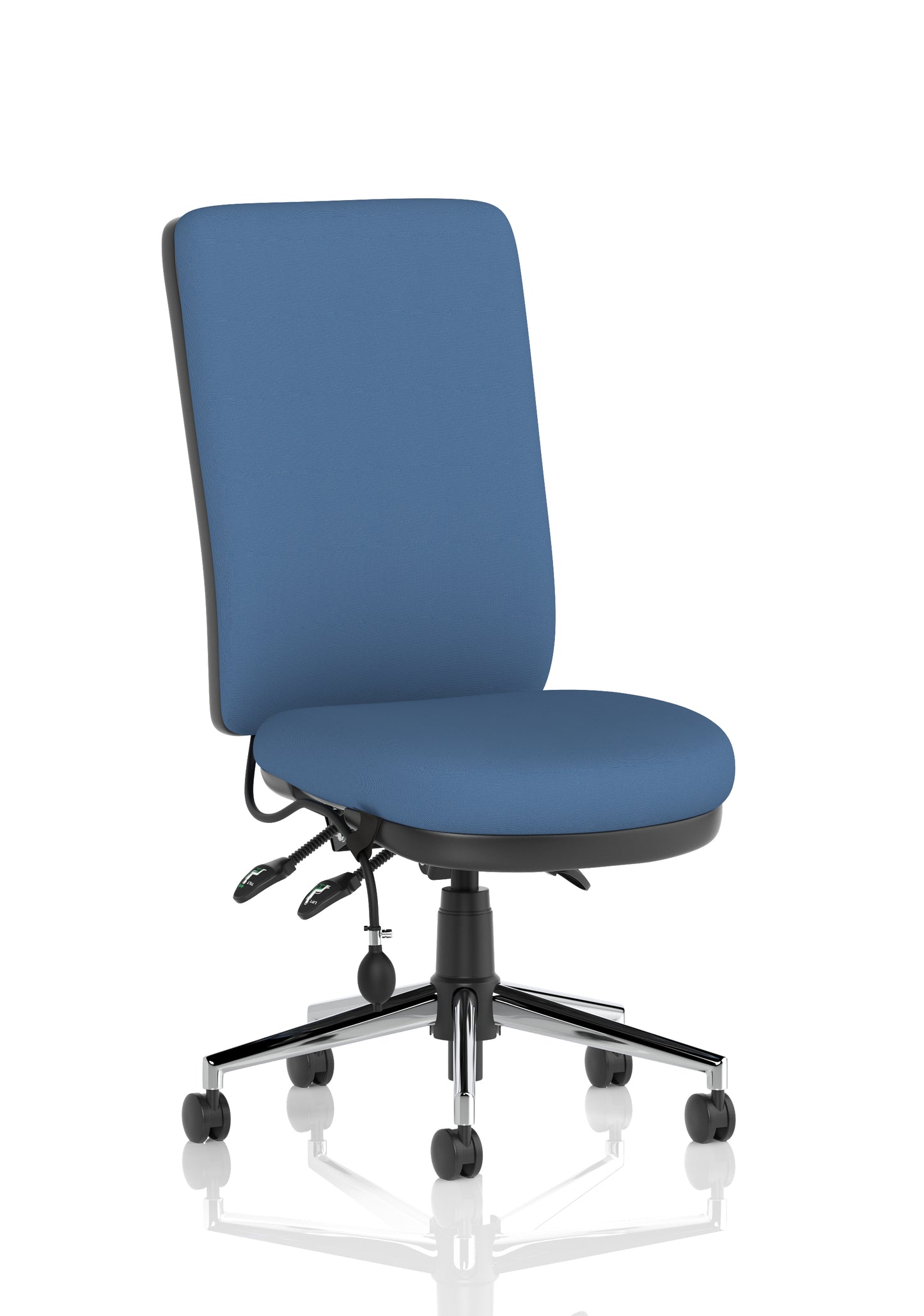 Chiro High Back Task Operator Office Chair Bespoke Quest Limpet None Matching Bespoke Colour - Industrious Decor