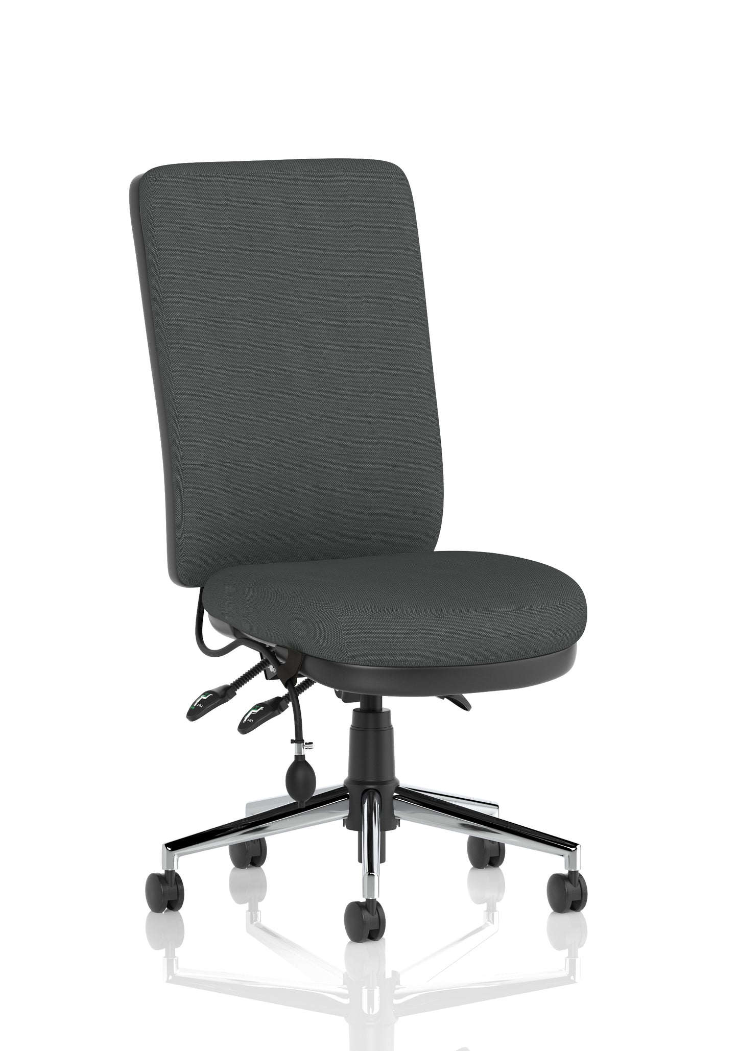 Chiro High Back Task Operator Office Chair Bespoke Quest Mussel None Matching Bespoke Colour - Industrious Decor