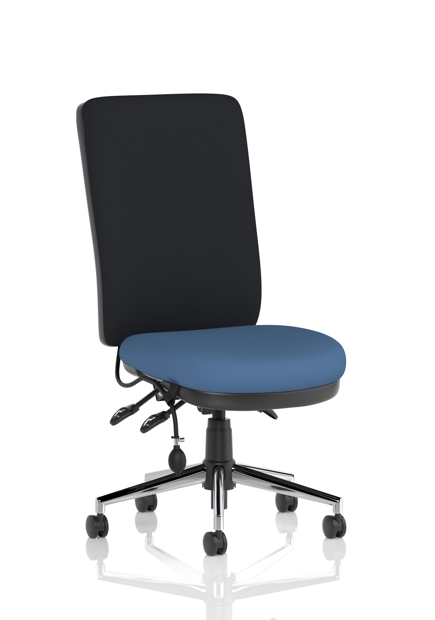Chiro High Back Task Operator Office Chair Bespoke Quest Limpet None Black - Industrious Decor