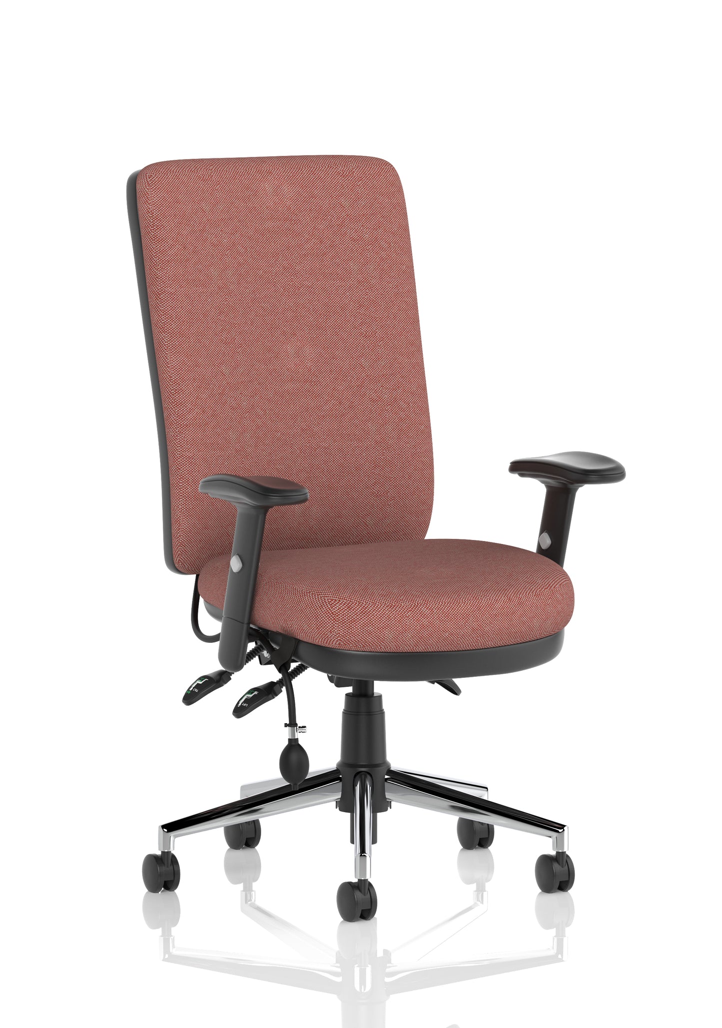 Chiro High Back Task Operator Office Chair Bespoke Rivet Forge With Height Adjustable Arms Matching Bespoke Colour - Industrious Decor