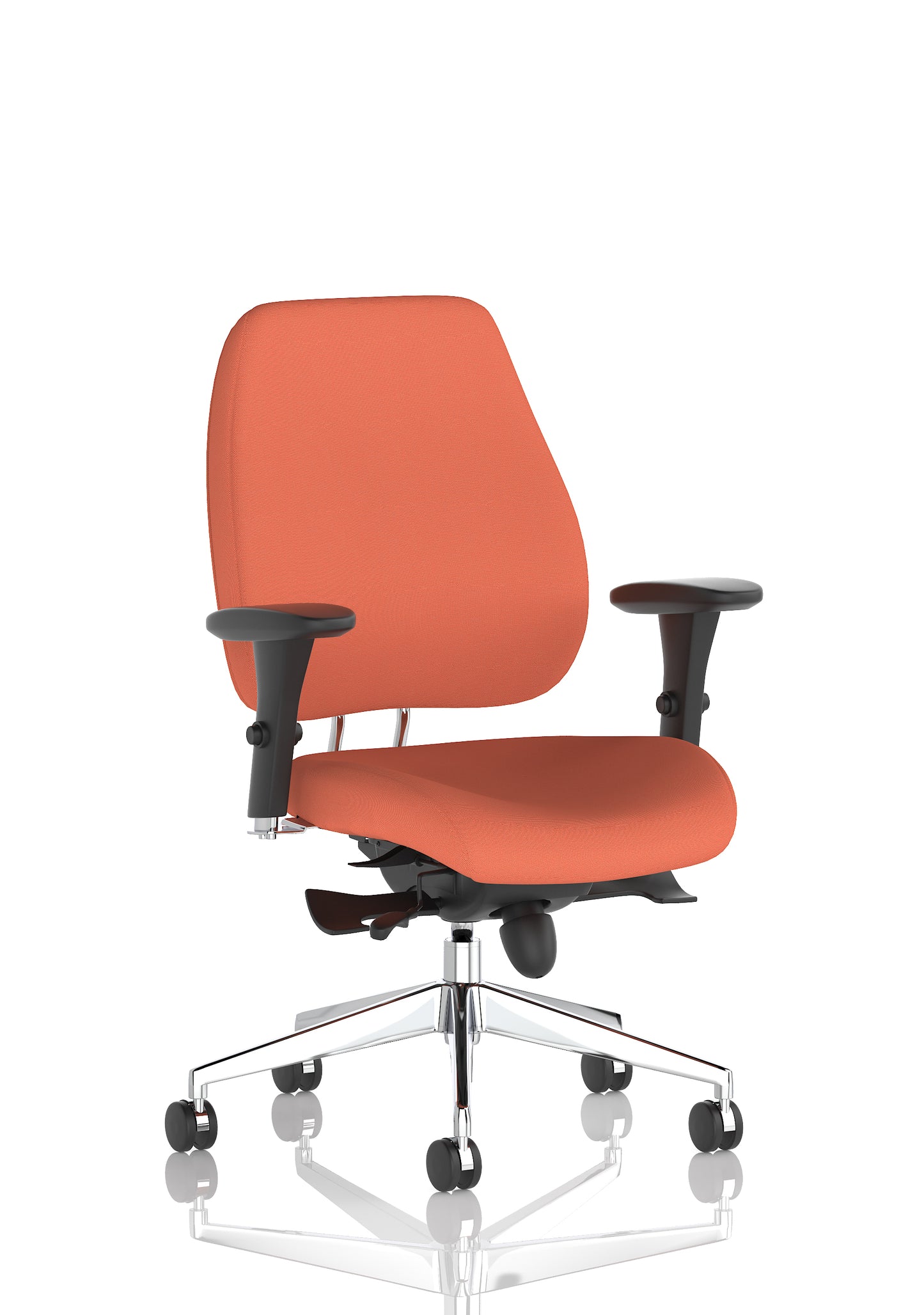 Chiro Plus High Back Ergonomic Posture Chair with Arms Bespoke Quest Crab Fabric Matching Bespoke Colour None - Industrious Decor