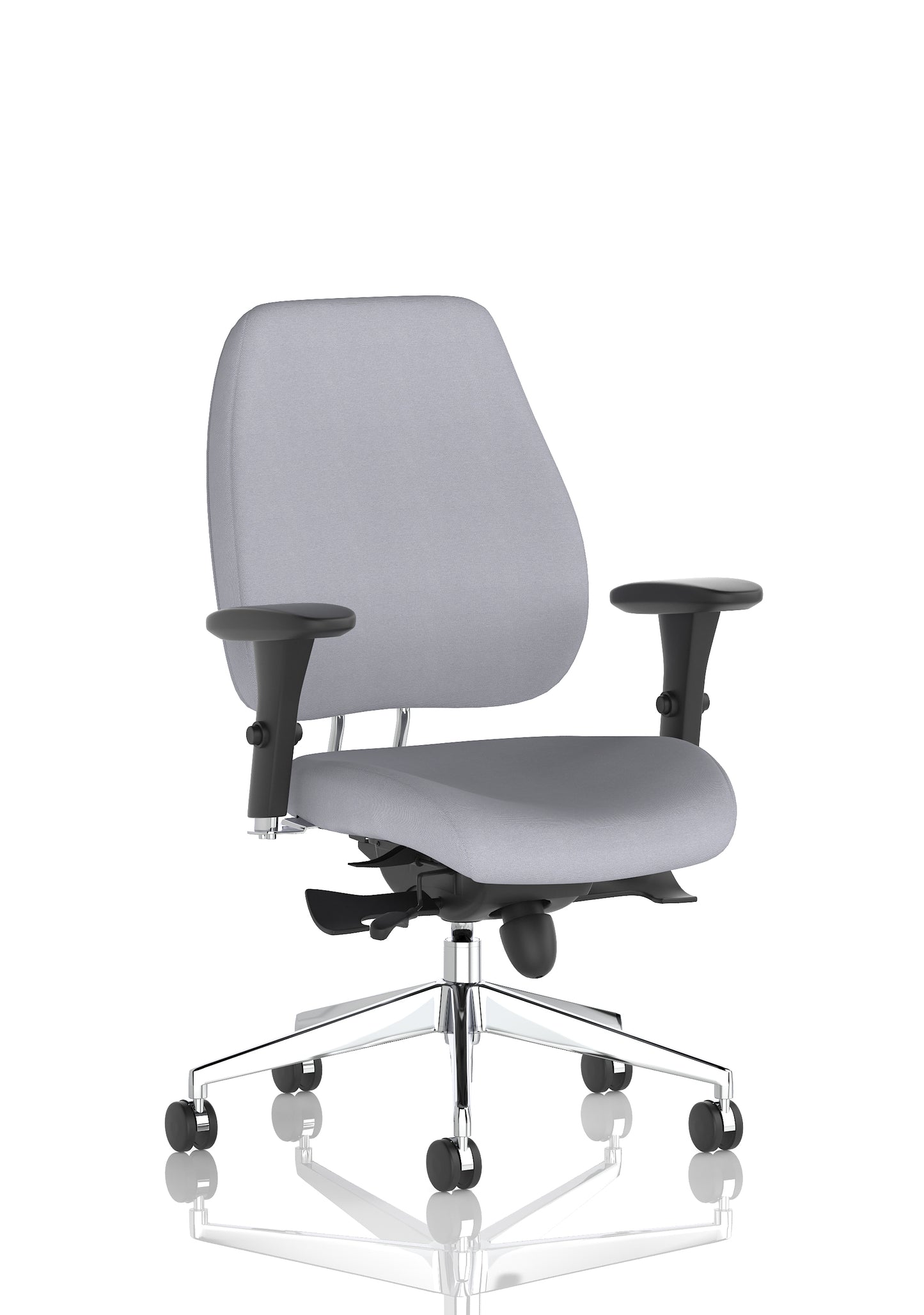 Chiro Plus High Back Ergonomic Posture Chair with Arms Bespoke Quest Shell Fabric Matching Bespoke Colour None - Industrious Decor