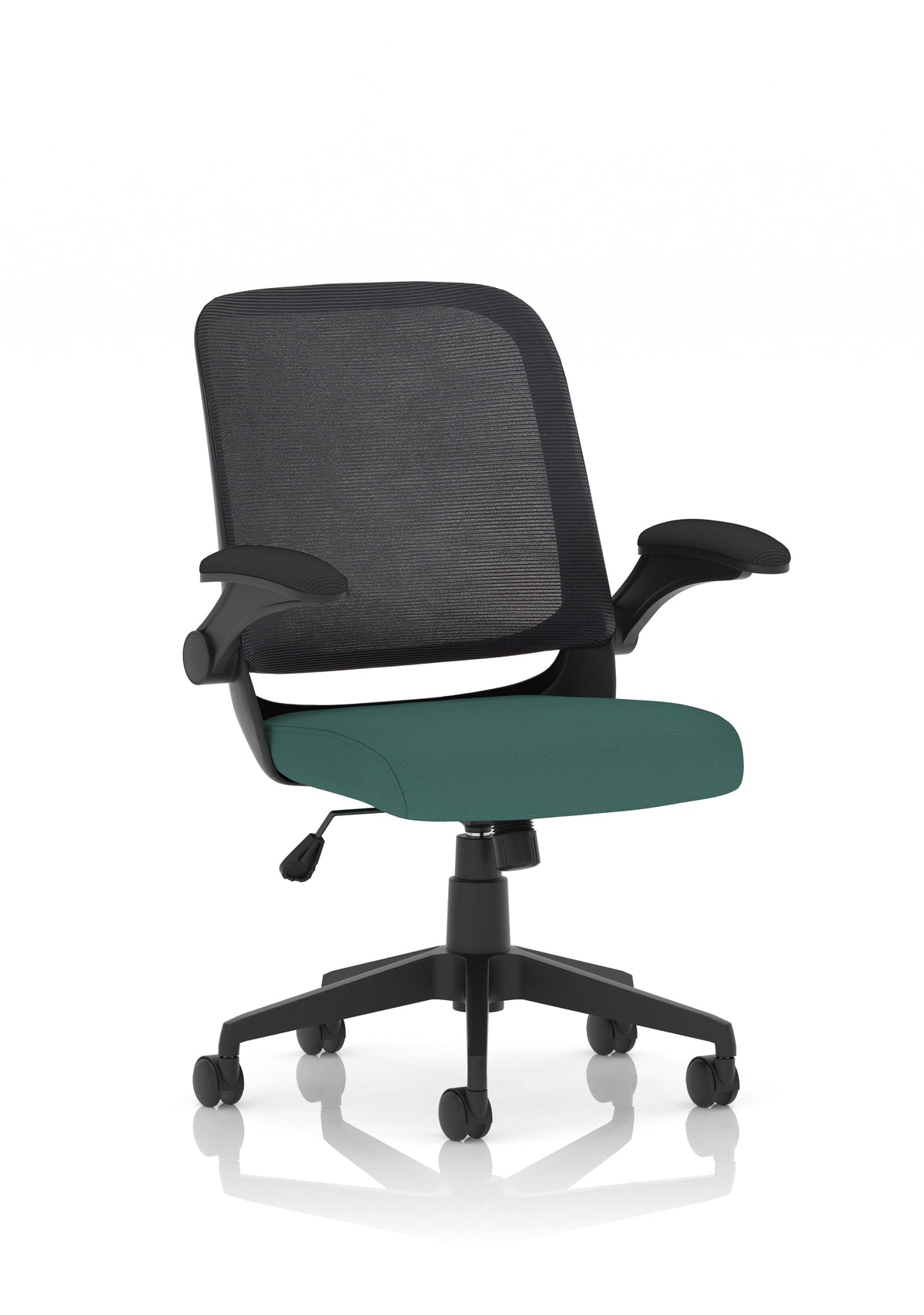Crew Task Operator Mesh Chair With Folding Arms Bespoke Quest Kelp - Industrious Decor