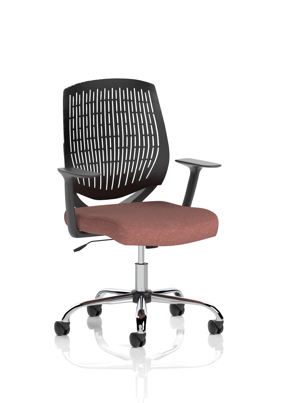 Harlow Medium Back Mesh Task Chair | Gas Height | Lock Tilt | Fixed Arms - Industrious Decor