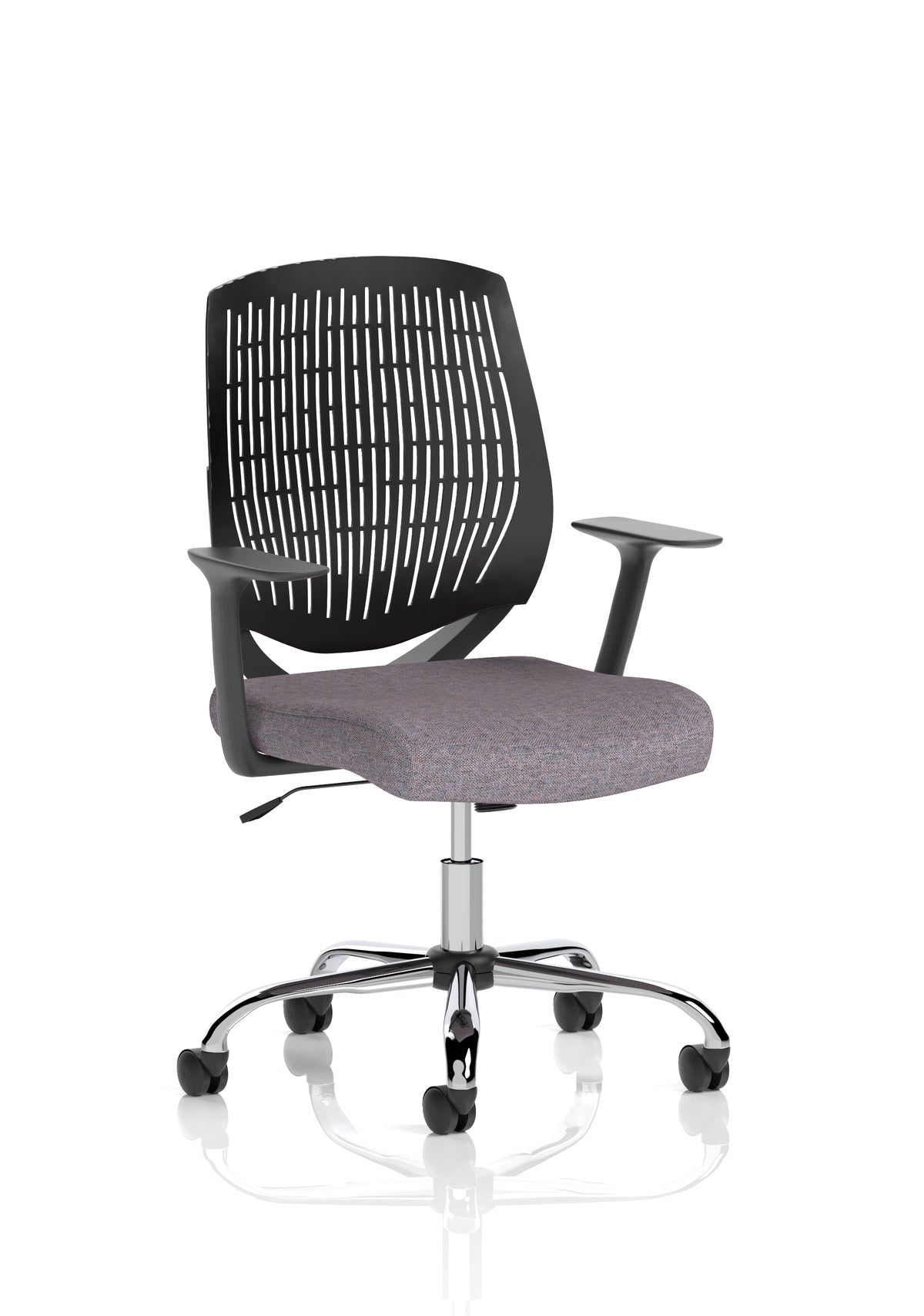 Harlow Medium Back Mesh Task Chair | Gas Height | Lock Tilt | Fixed Arms - Industrious Decor