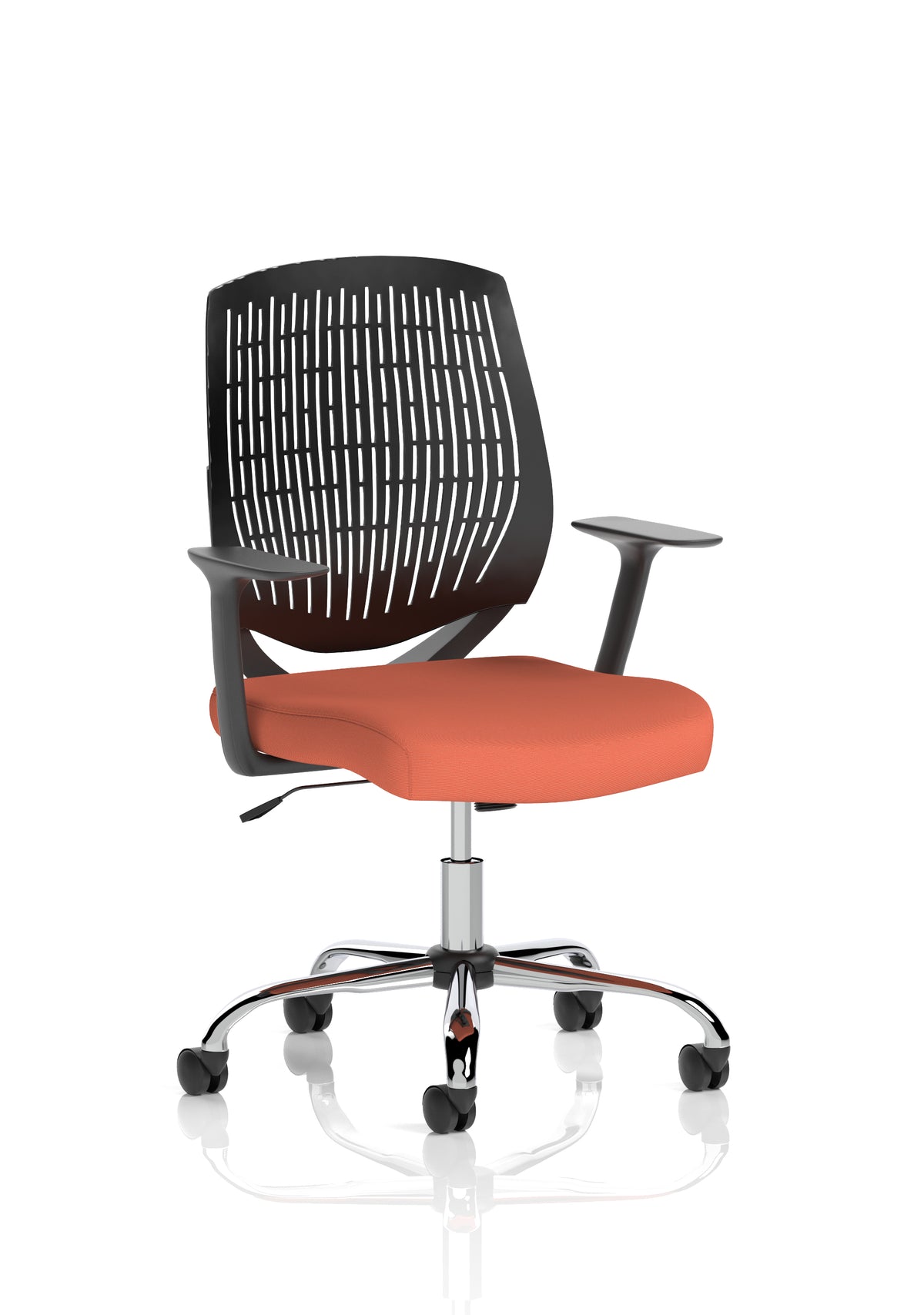 Harlow Medium Back Mesh Task Chair | Gas Height | Lock Tilt | Fixed Arms - Industrious Decor