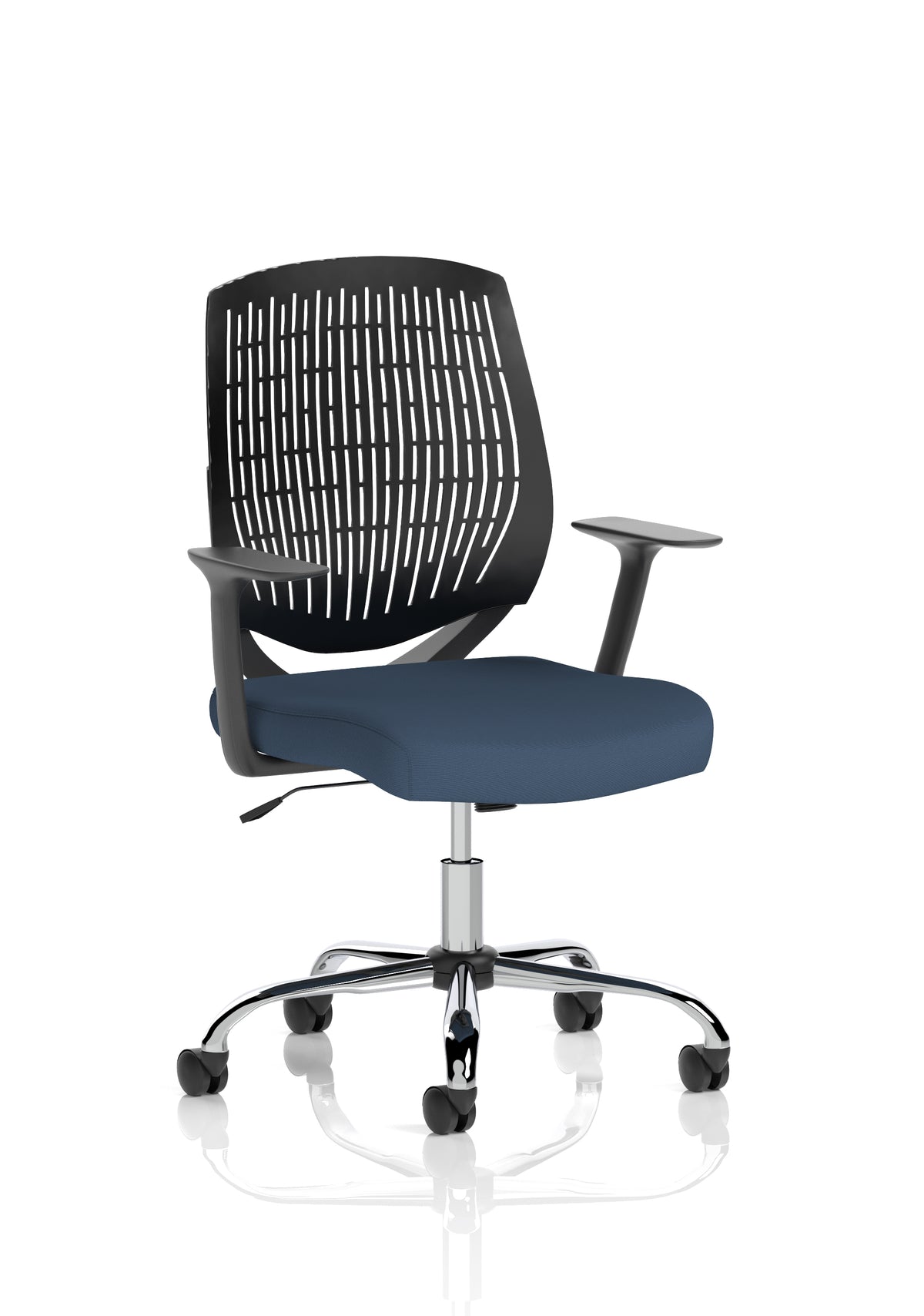 Harlow Medium Back Mesh Task Chair | Gas Height | Lock Tilt | Fixed Arms - Industrious Decor