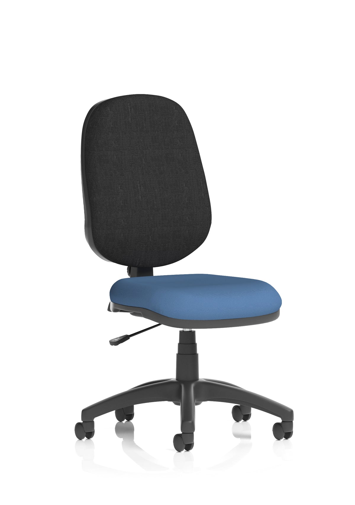 Norwood Medium Back Task Operator Office Chair Bespoke Quest Limpet Fabric Black None - Industrious Decor