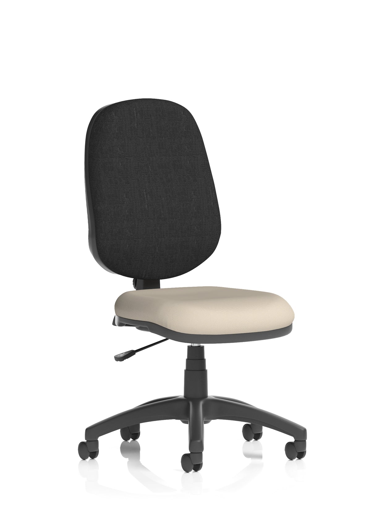 Norwood Medium Back Task Operator Office Chair Bespoke Quest Salt Fabric Black None - Industrious Decor