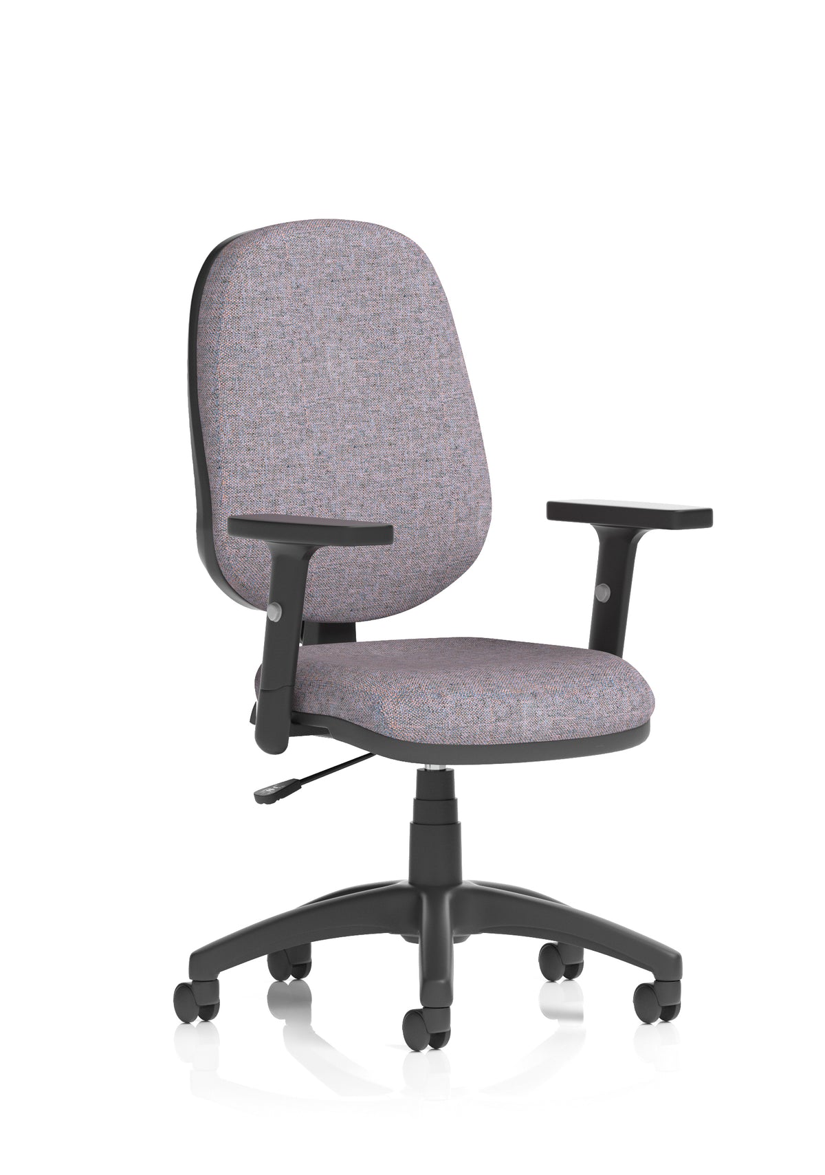 Norwood Medium Back Task Operator Office Chair Bespoke Rivet Fuse Fabric Matching Bespoke Colour With Height Adjustable Arms - Industrious Decor