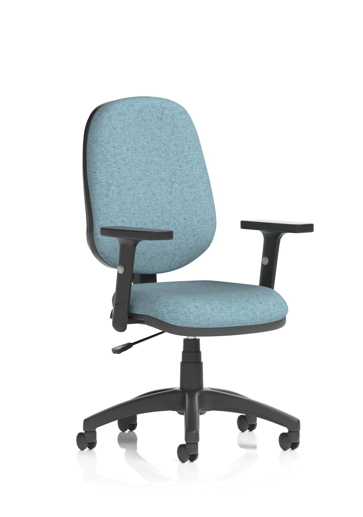 Norwood Medium Back Task Operator Office Chair Bespoke Rivet Quench Fabric Matching Bespoke Colour With Height Adjustable Arms - Industrious Decor