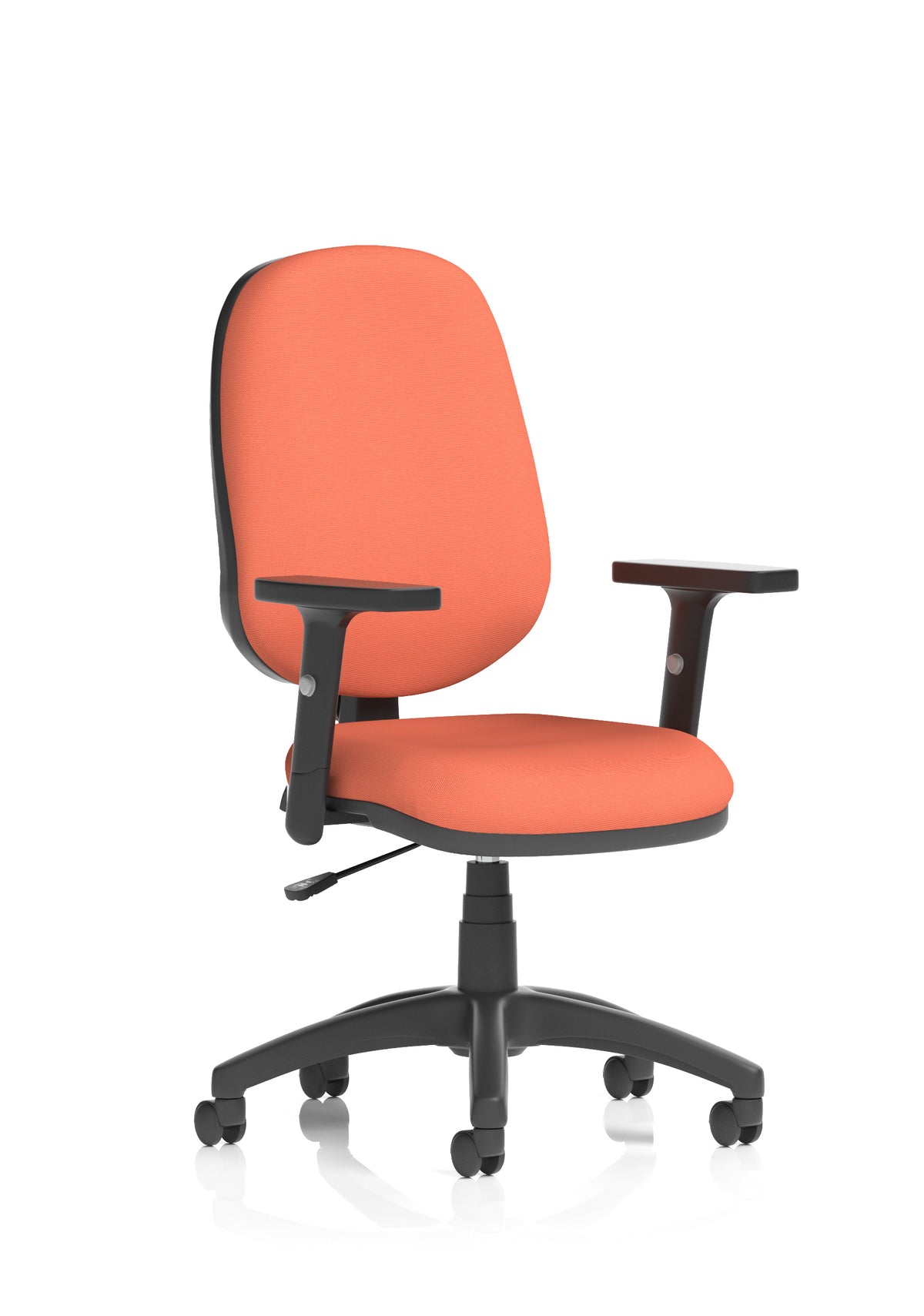Norwood Medium Back Task Operator Office Chair Bespoke Quest Crab Fabric Matching Bespoke Colour With Height Adjustable Arms - Industrious Decor