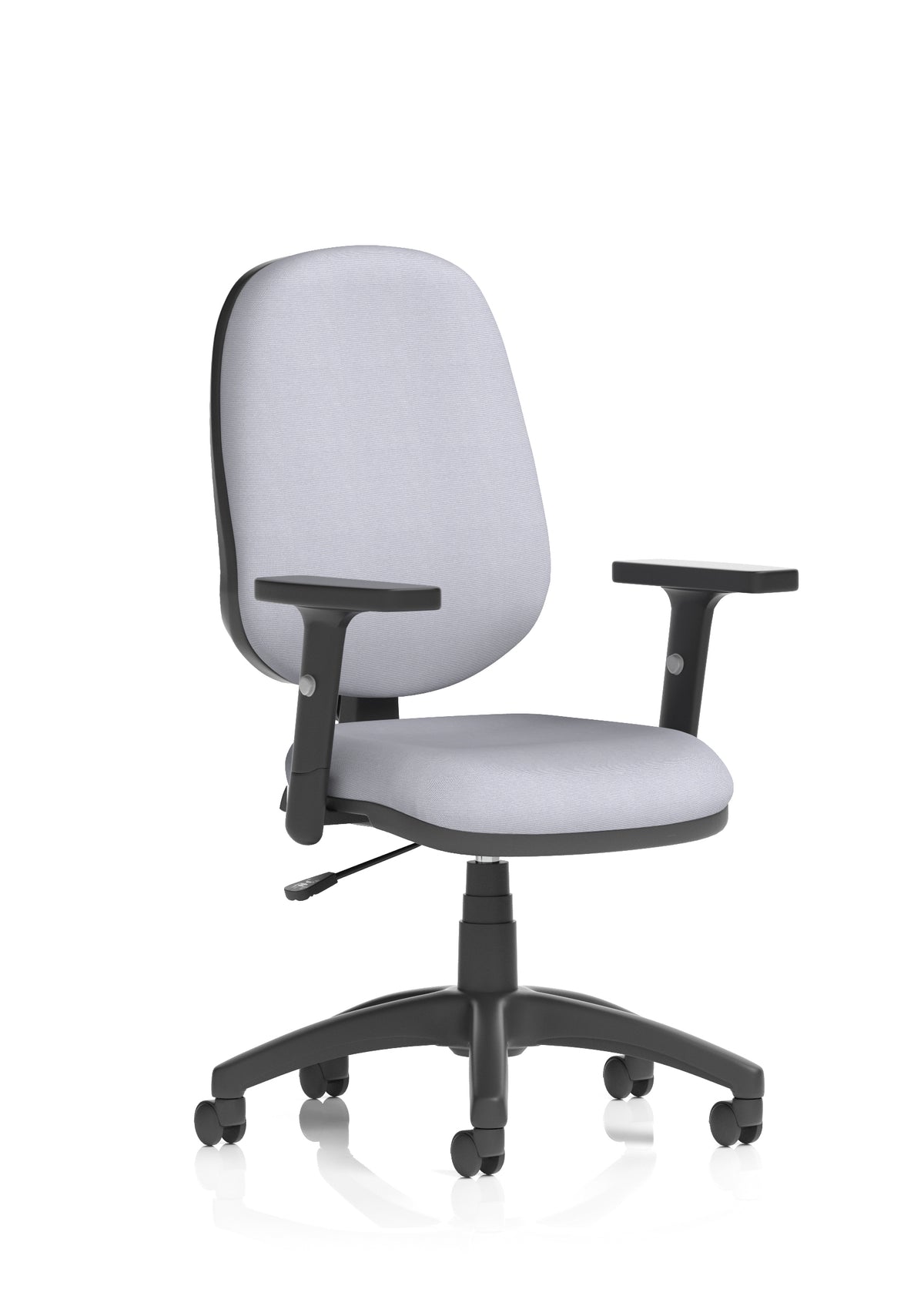 Norwood Medium Back Task Operator Office Chair Bespoke Quest Shell Fabric Matching Bespoke Colour With Height Adjustable Arms - Industrious Decor