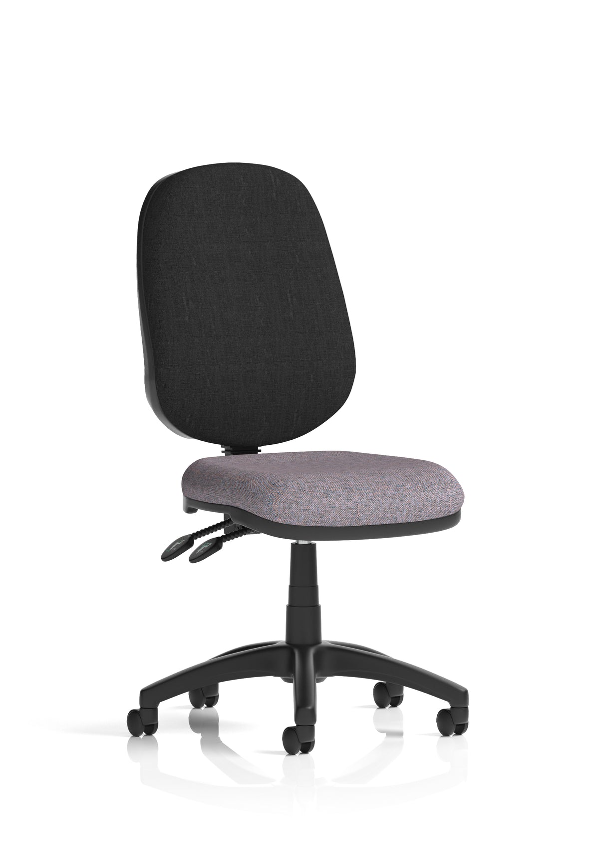 Ives Medium Back Task Operator Office Chair Bespoke Rivet Fuse Black None - Industrious Decor