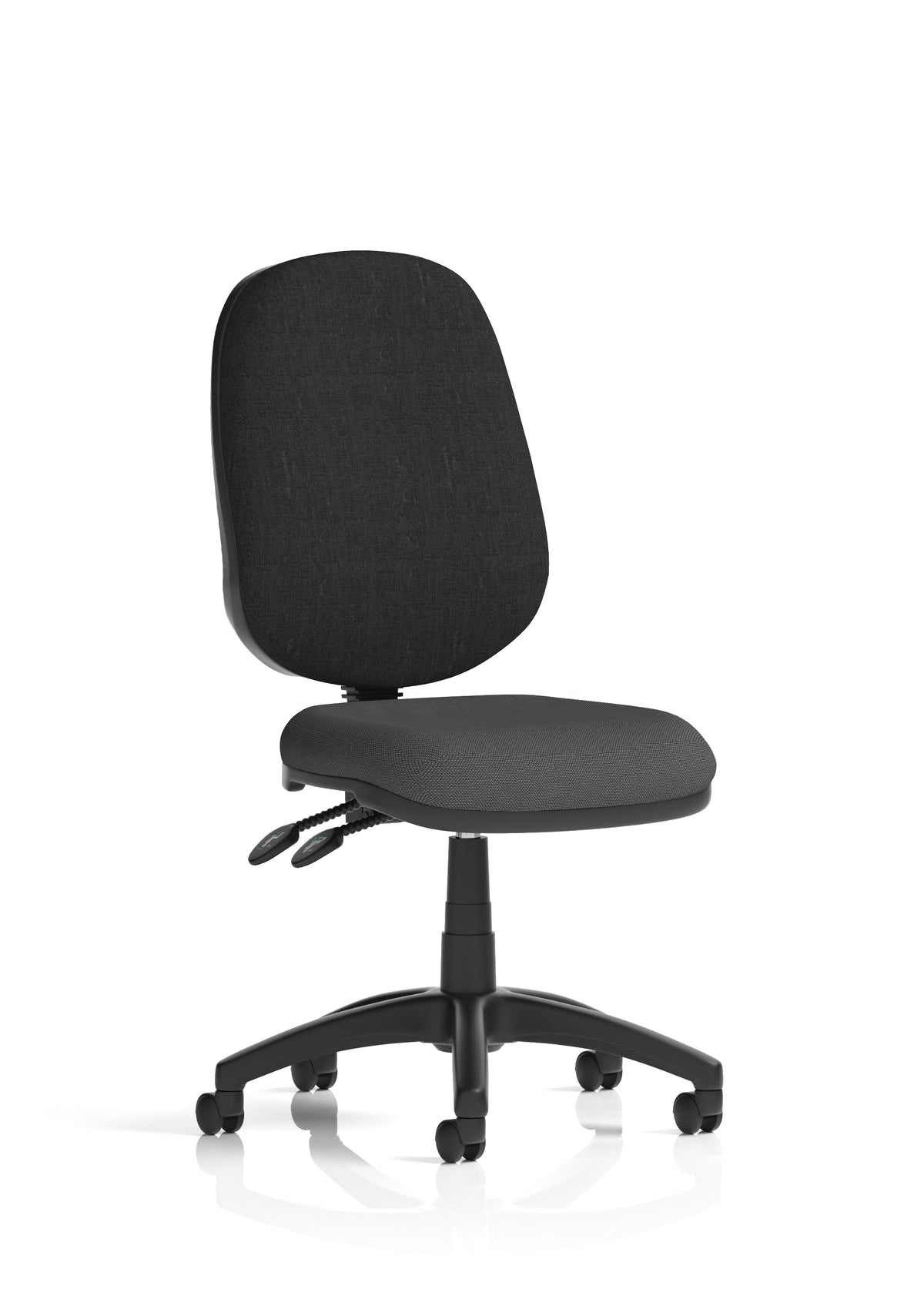Ives Medium Back Task Operator Office Chair Bespoke Quest Mussel Black None - Industrious Decor